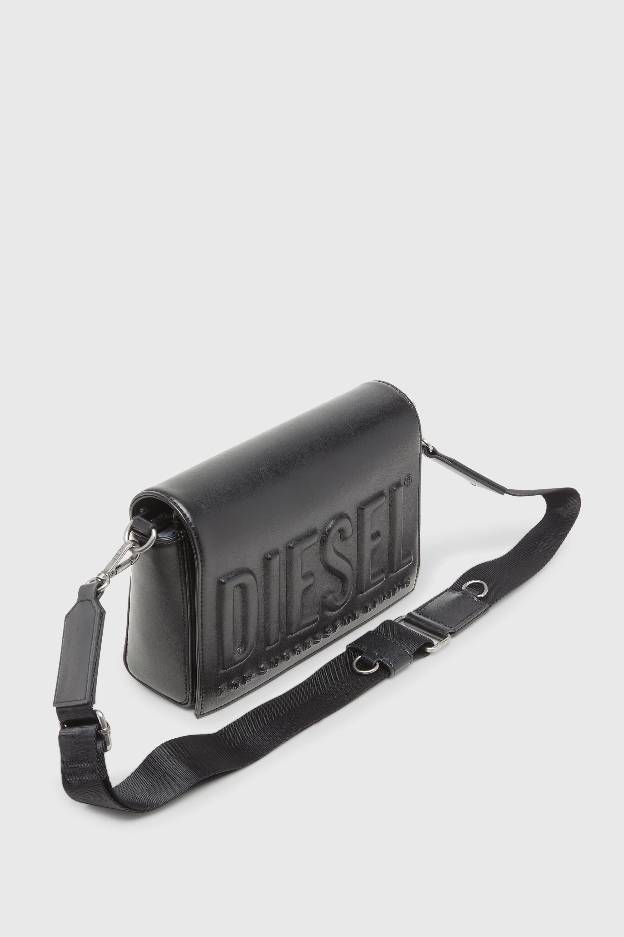 Diesel - DSL 3D CAMERA BAG X, Unisex's Dsl 3D - Camera bag with embossed logo in Black - 6