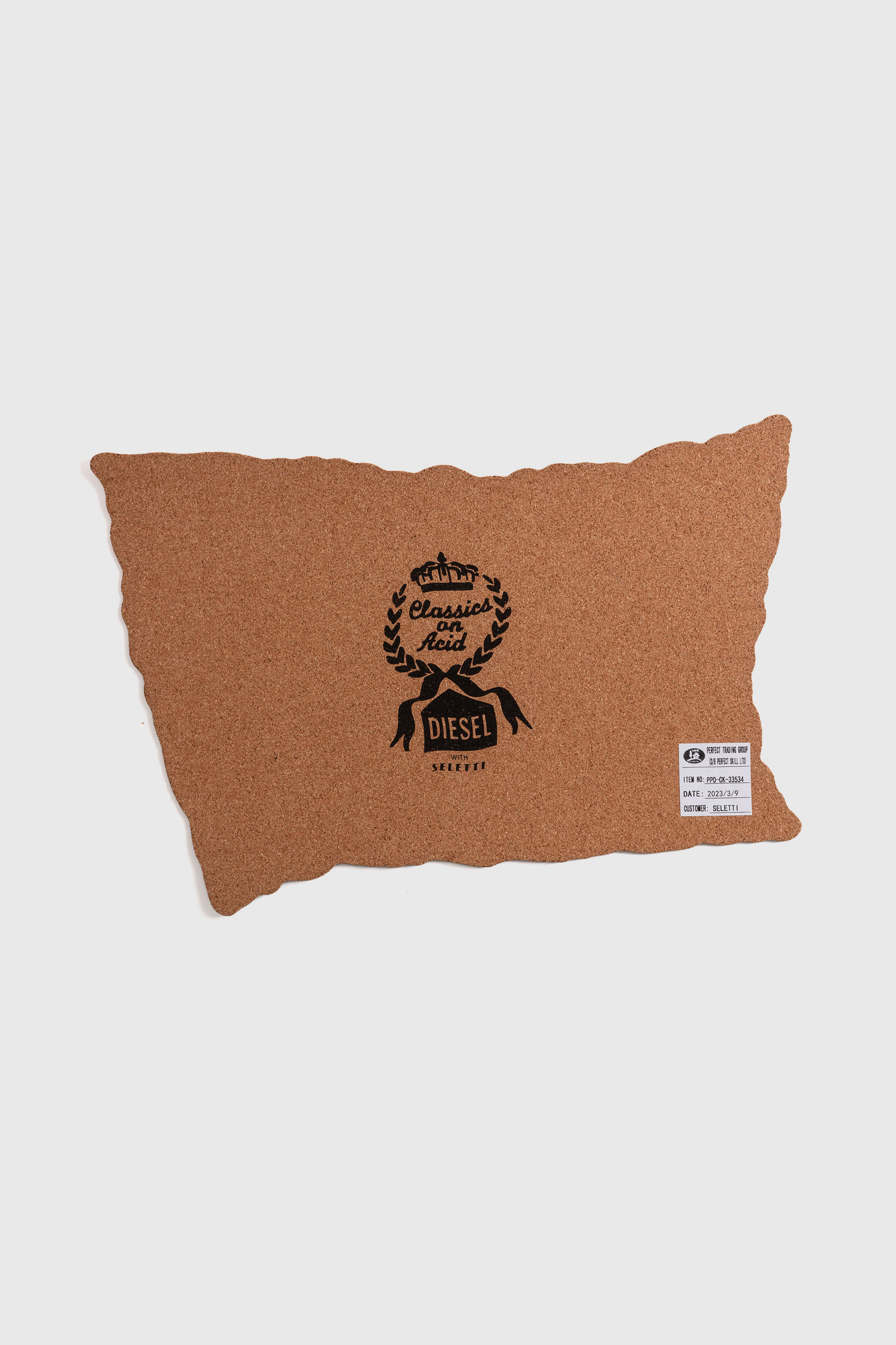 Diesel - 11261 TABLE MAT "DIESEL LIVING" - ACID F, Unisex's Cork table mat in White - 2