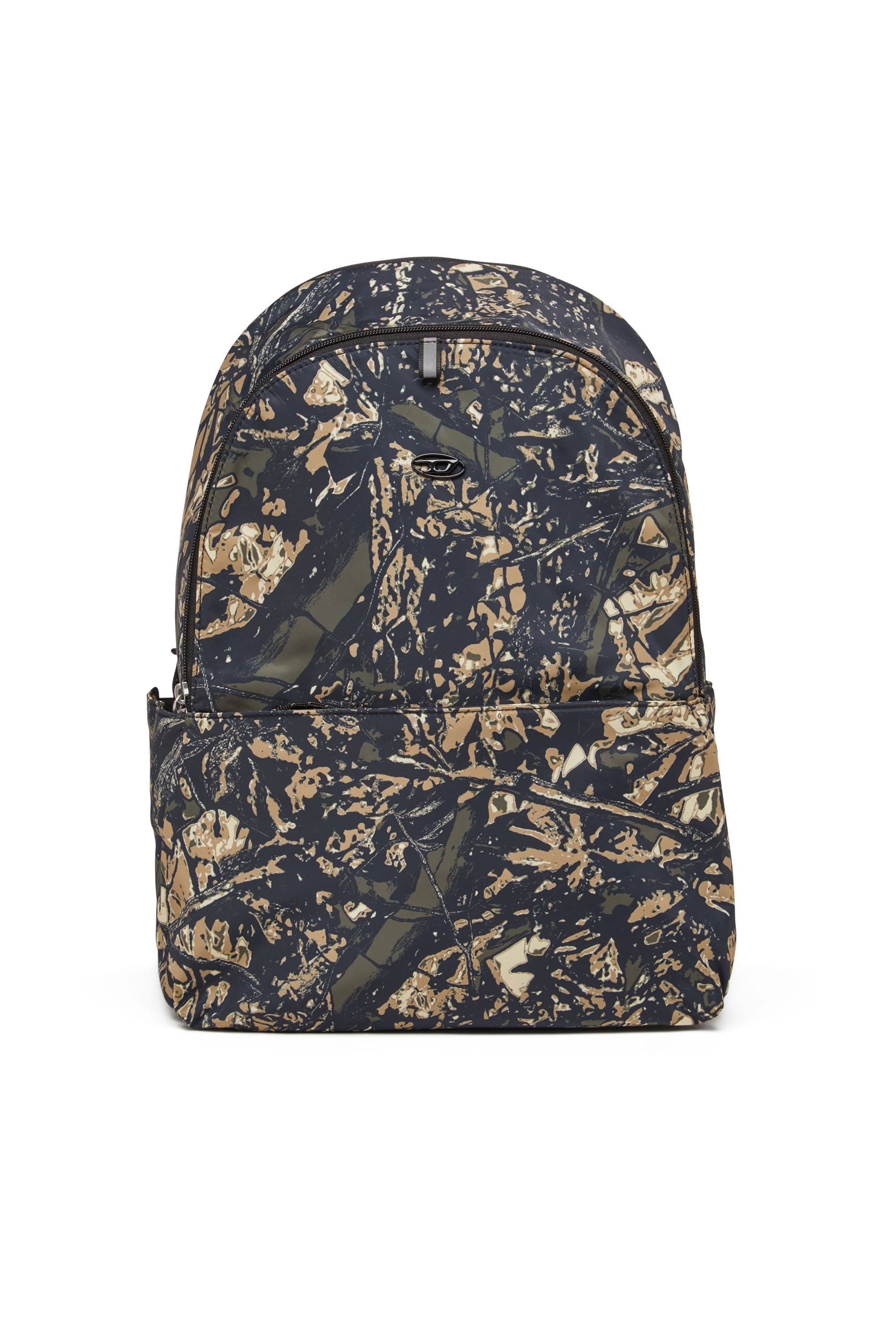 Diesel - D-PACK BACKPACK X, Unisex's Backpack in camo-print fabric in Military Green - 1