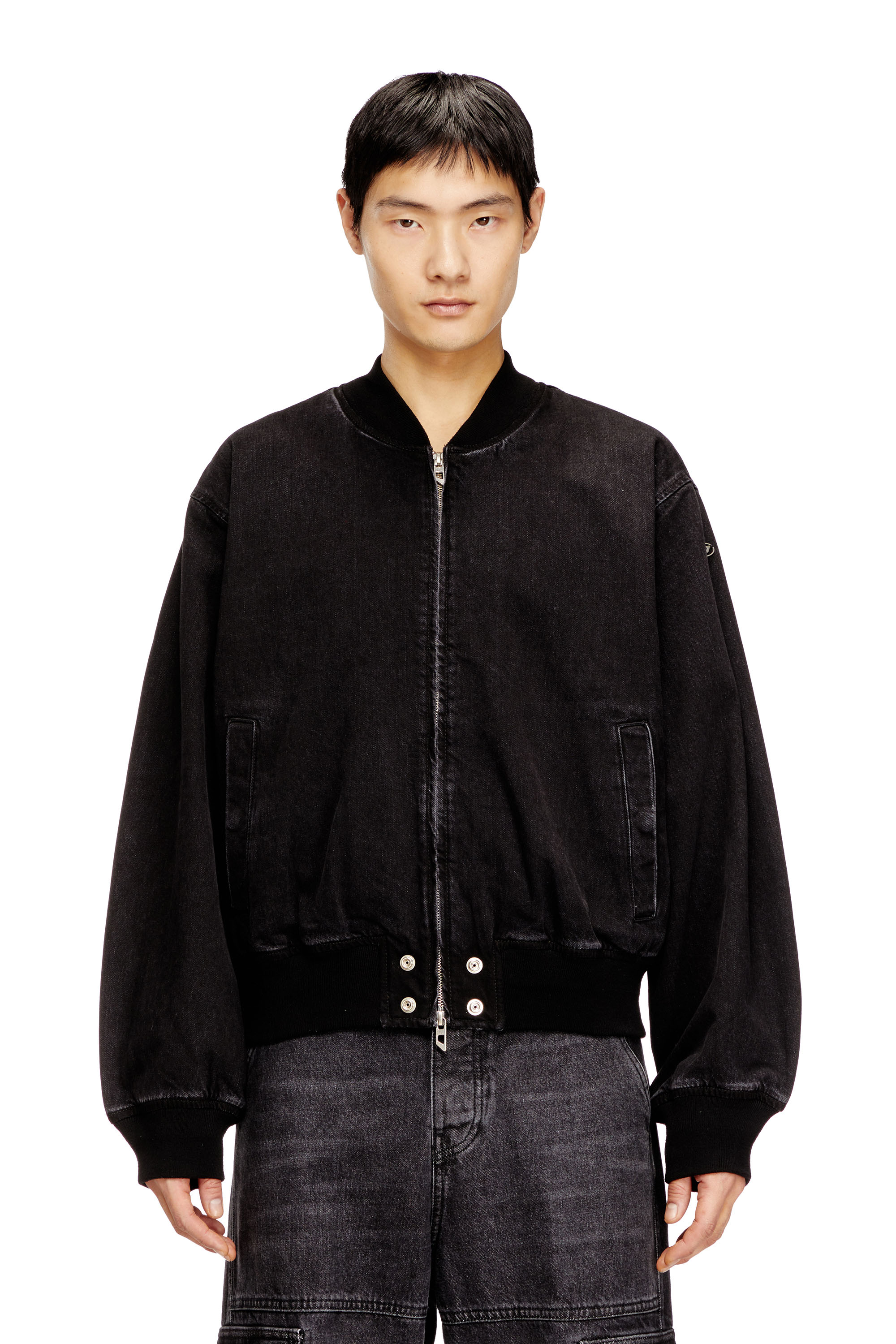 Diesel - D-GUZ, Unisex's Bomber jacket in denim in null - 3