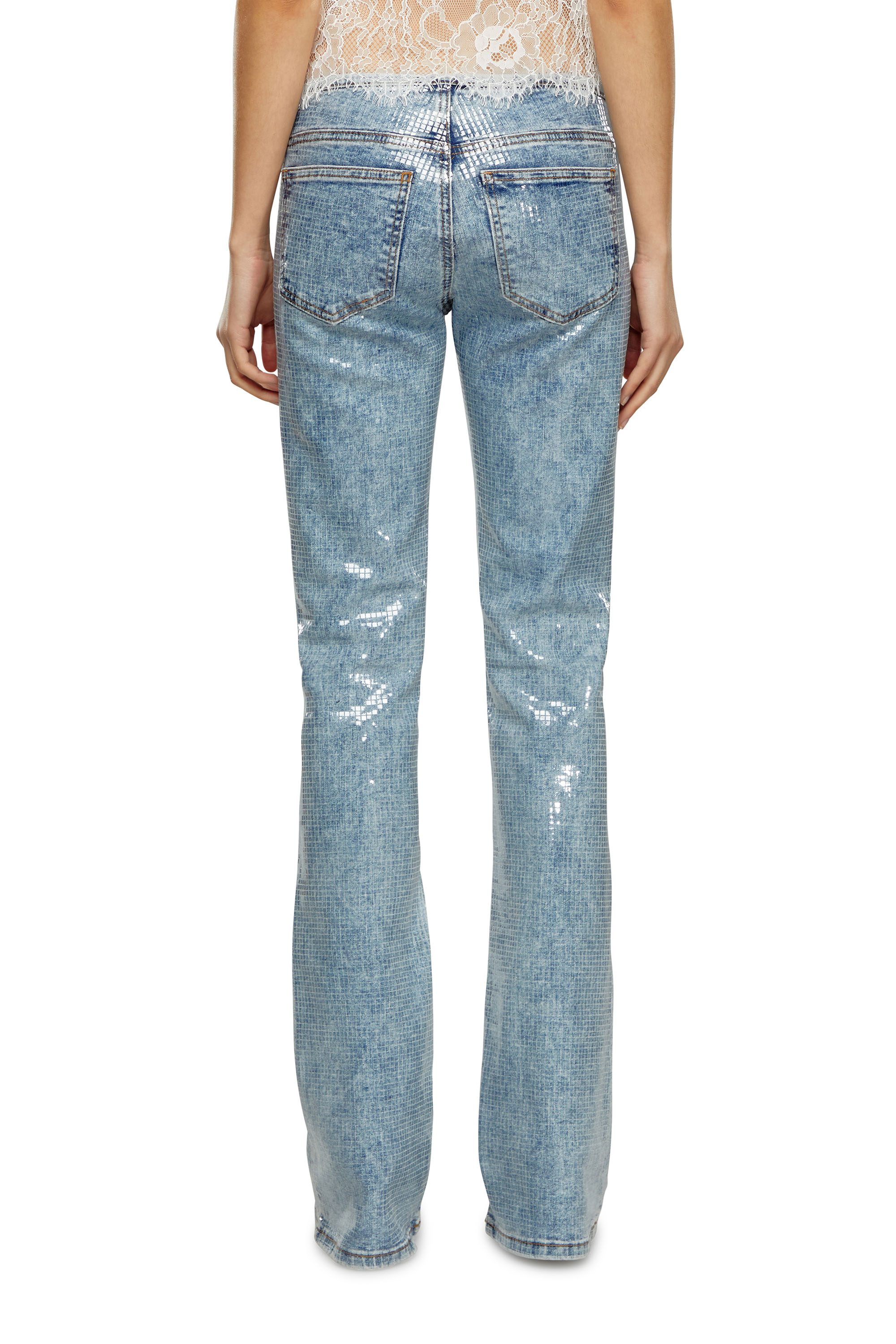 Diesel - Woman Bootcut and Flare Jeans D-Shark 0PGAA, Light Blue - Image 4