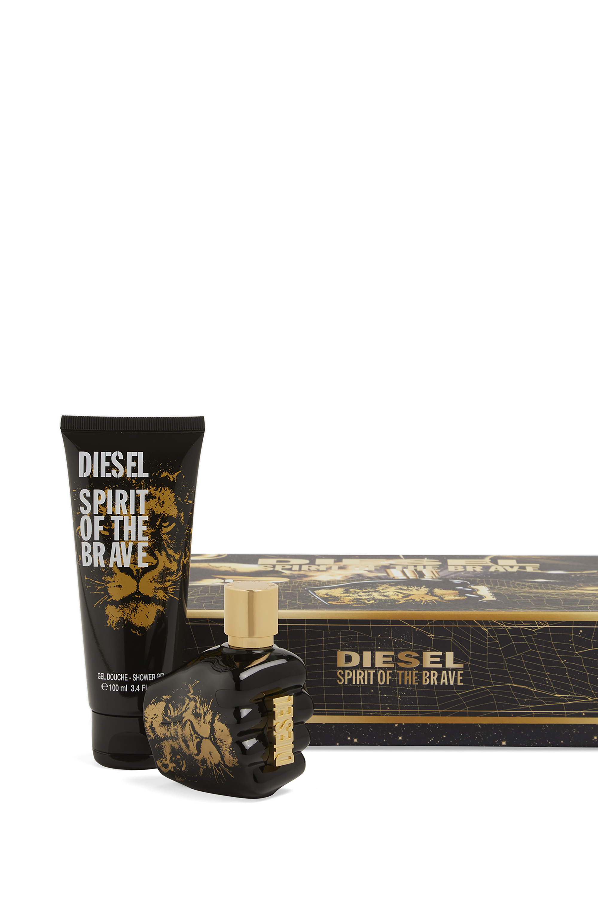Diesel - SPIRIT OF THE BRAVE 50ML GIFT SET FRAGRANCE, Man's SPIRIT OF THE BRAVE Gift set in Black/Gold - 1
