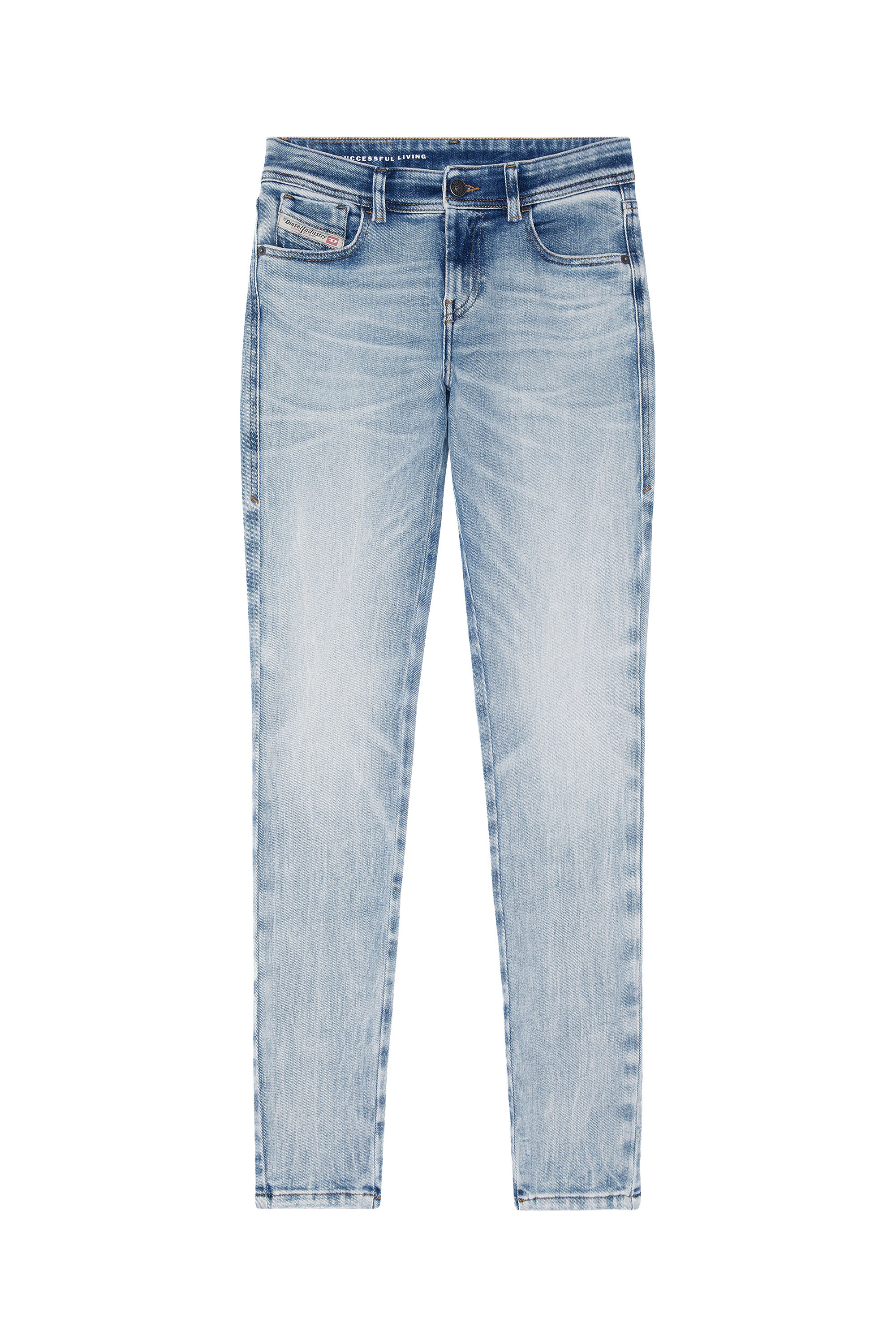 Diesel - Super skinny Jeans 2017 Slandy 09G18, Light Blue - Image 5