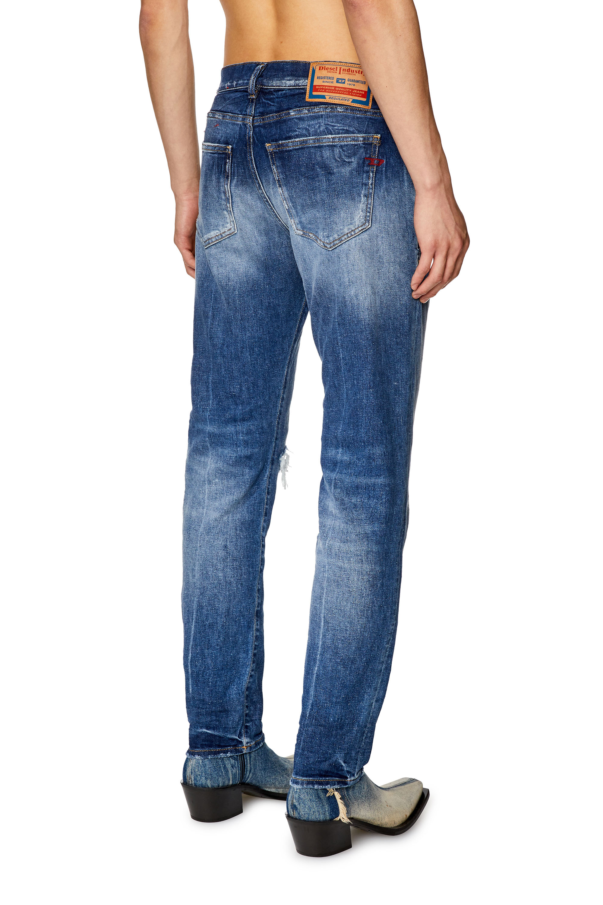 Diesel - Slim Jeans 2019 D-Strukt 09G15, Medium blue - Image 3