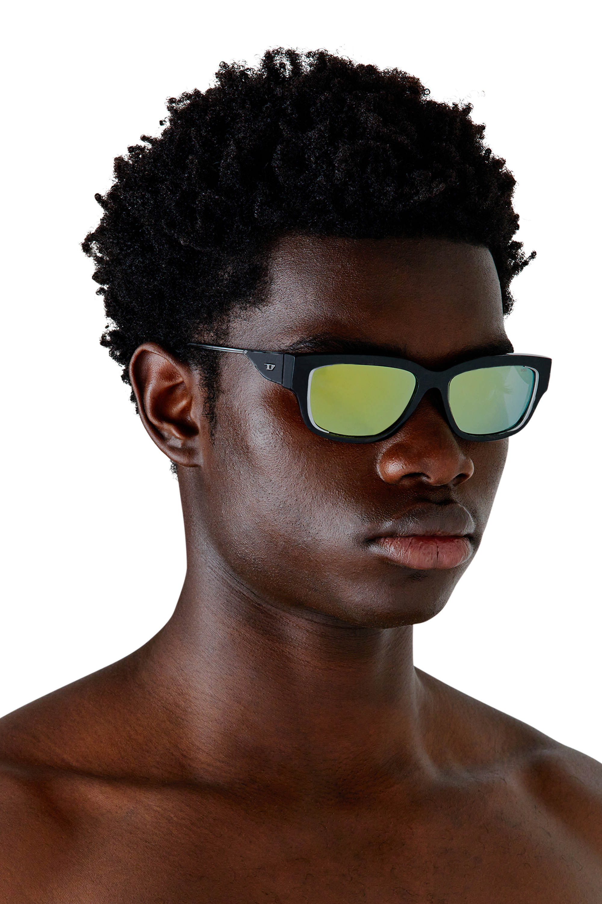 Diesel - 0DL2002 SIZE 56, Unisex's Rectangle sunglasses in Smoke Havana/Peacock - 4