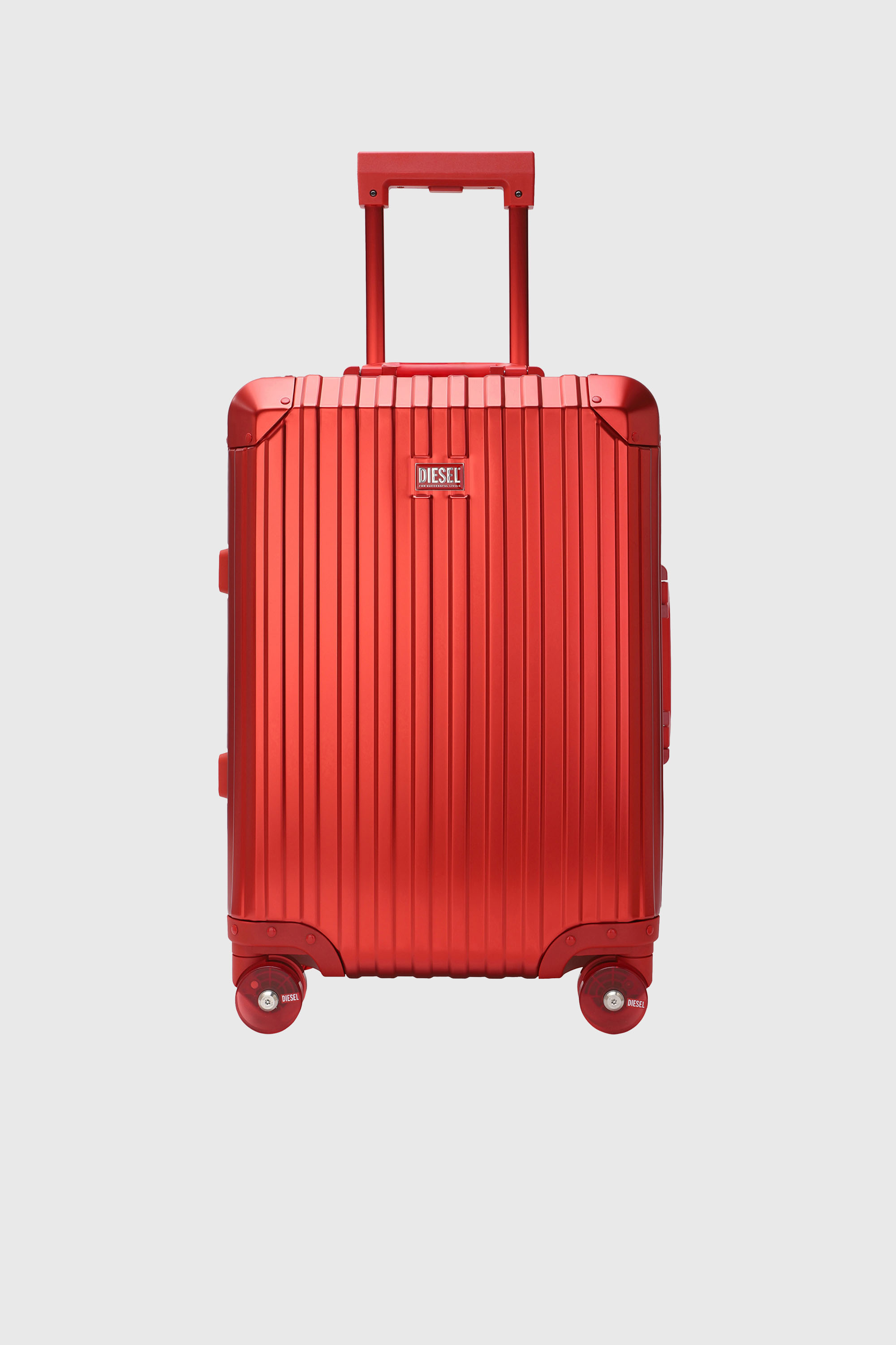 Diesel - DIESEL ALUMINUM TROLLEY- DSL002, Unisex's Aluminum suitcase size S in Red - 1