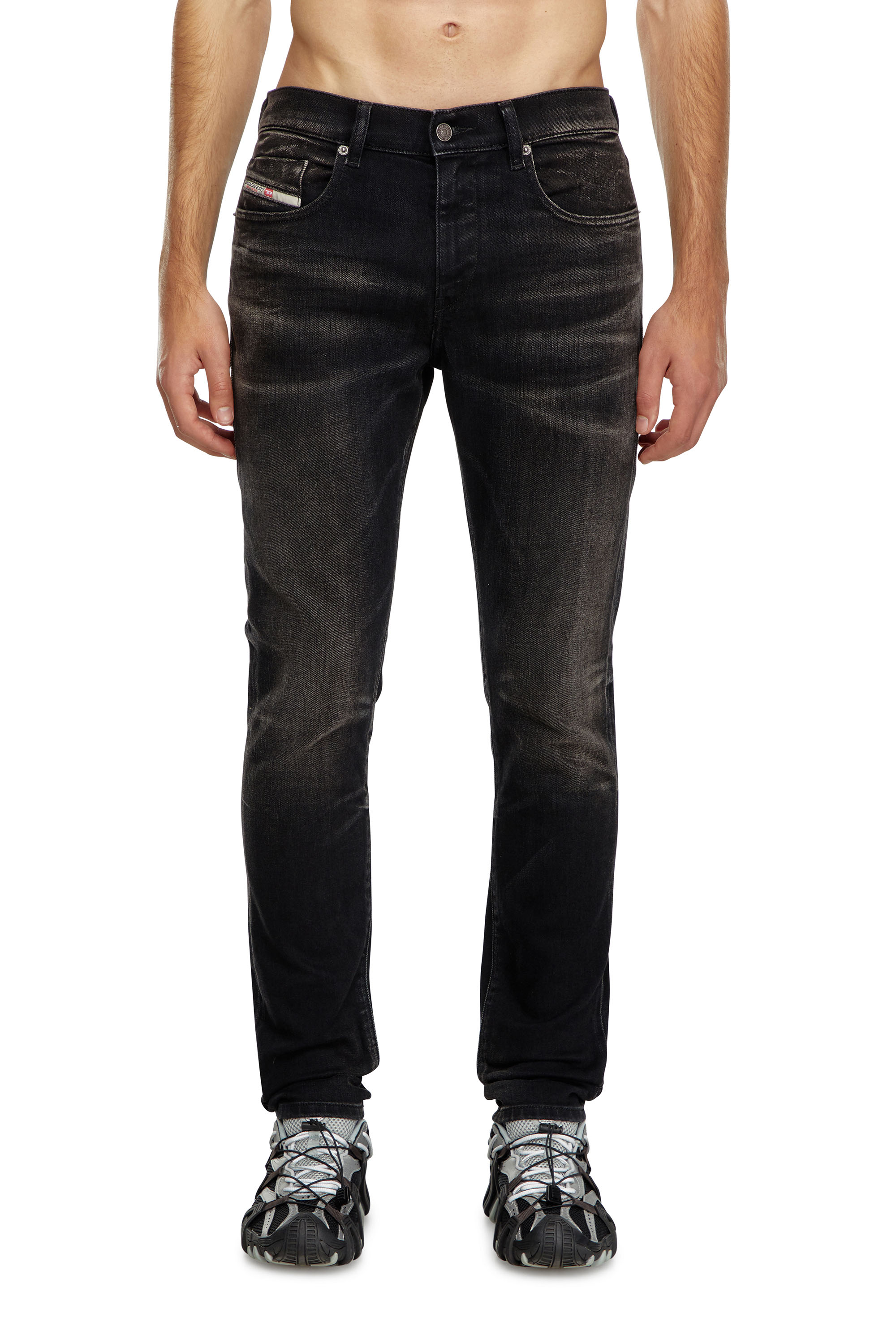 Diesel - Man Slim Jeans 2019 D-Strukt 09J53, Black/Dark grey - Image 1