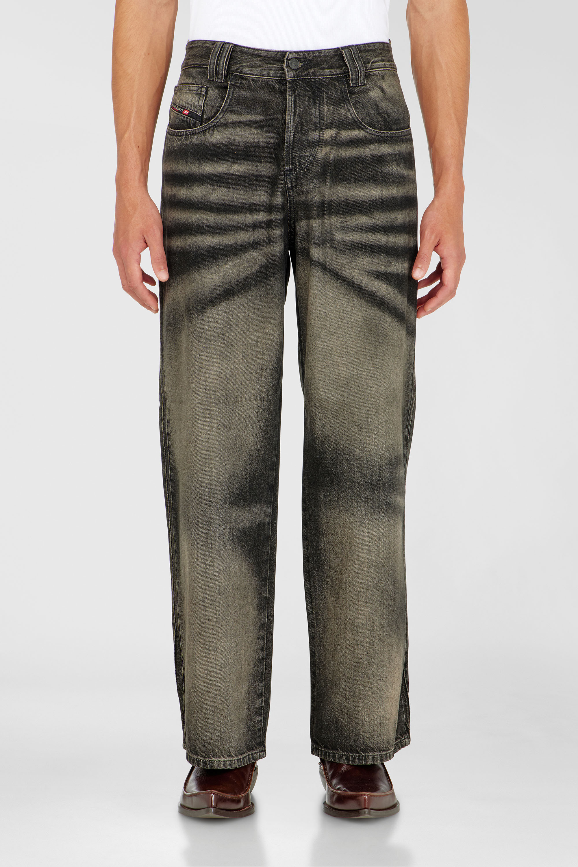 Diesel - Unisex's Relaxed Jeans 1982 D-Hakou 09R33, Black/Dark grey - 4