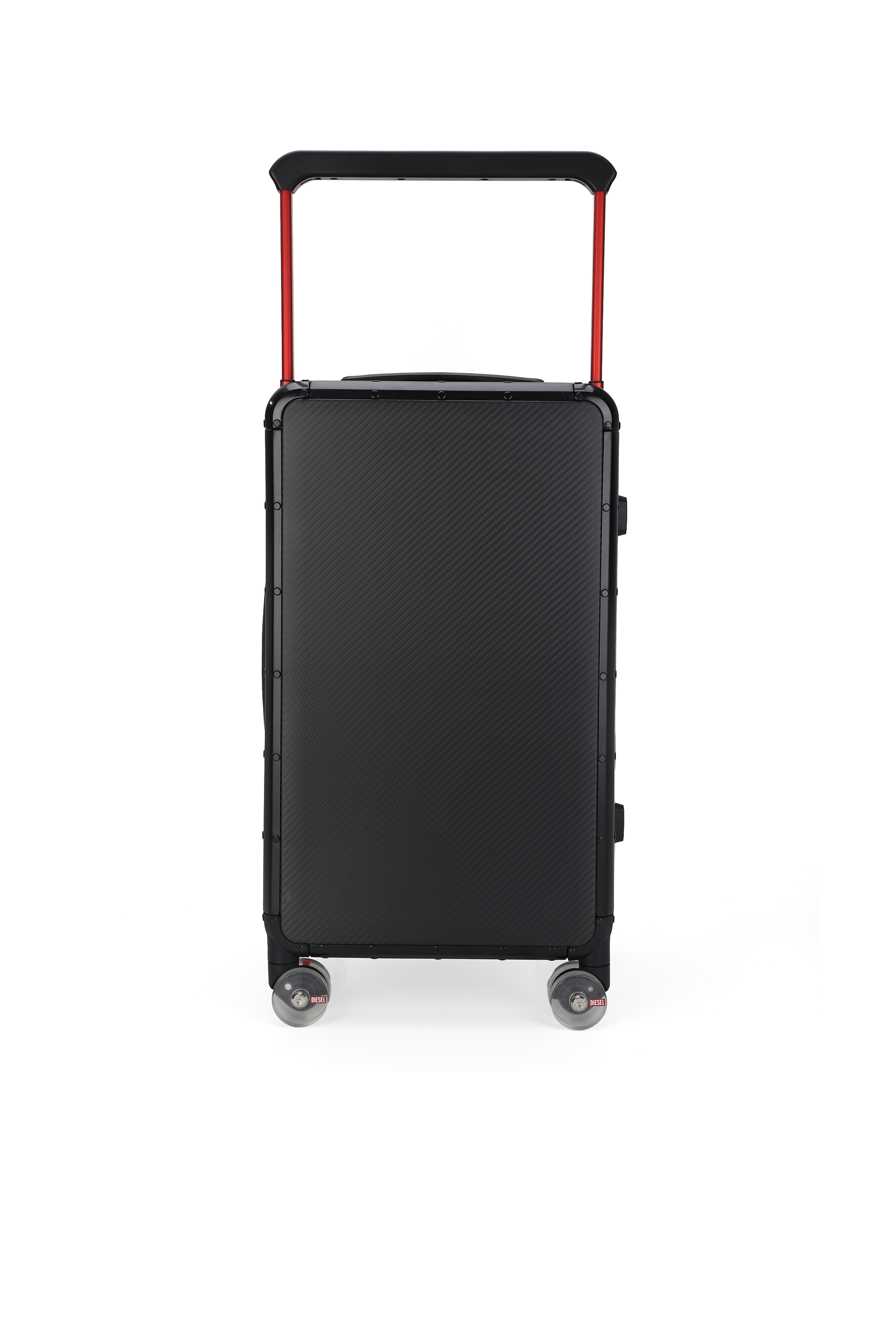Diesel - DSL CARBON FIBER TROLLEY-BLACK- DSL001, Unisex's Carbon fiber suitcase size M in Black - 2
