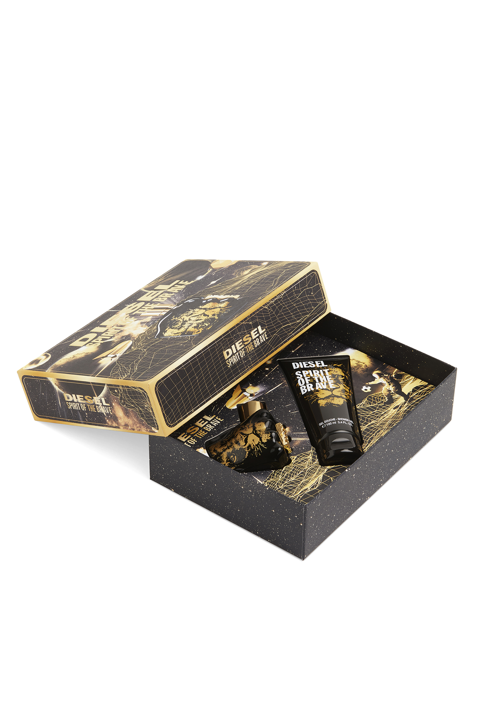Diesel - SPIRIT OF THE BRAVE 50ML GIFT SET FRAGRANCE, Man's SPIRIT OF THE BRAVE Gift set in Black/Gold - 2
