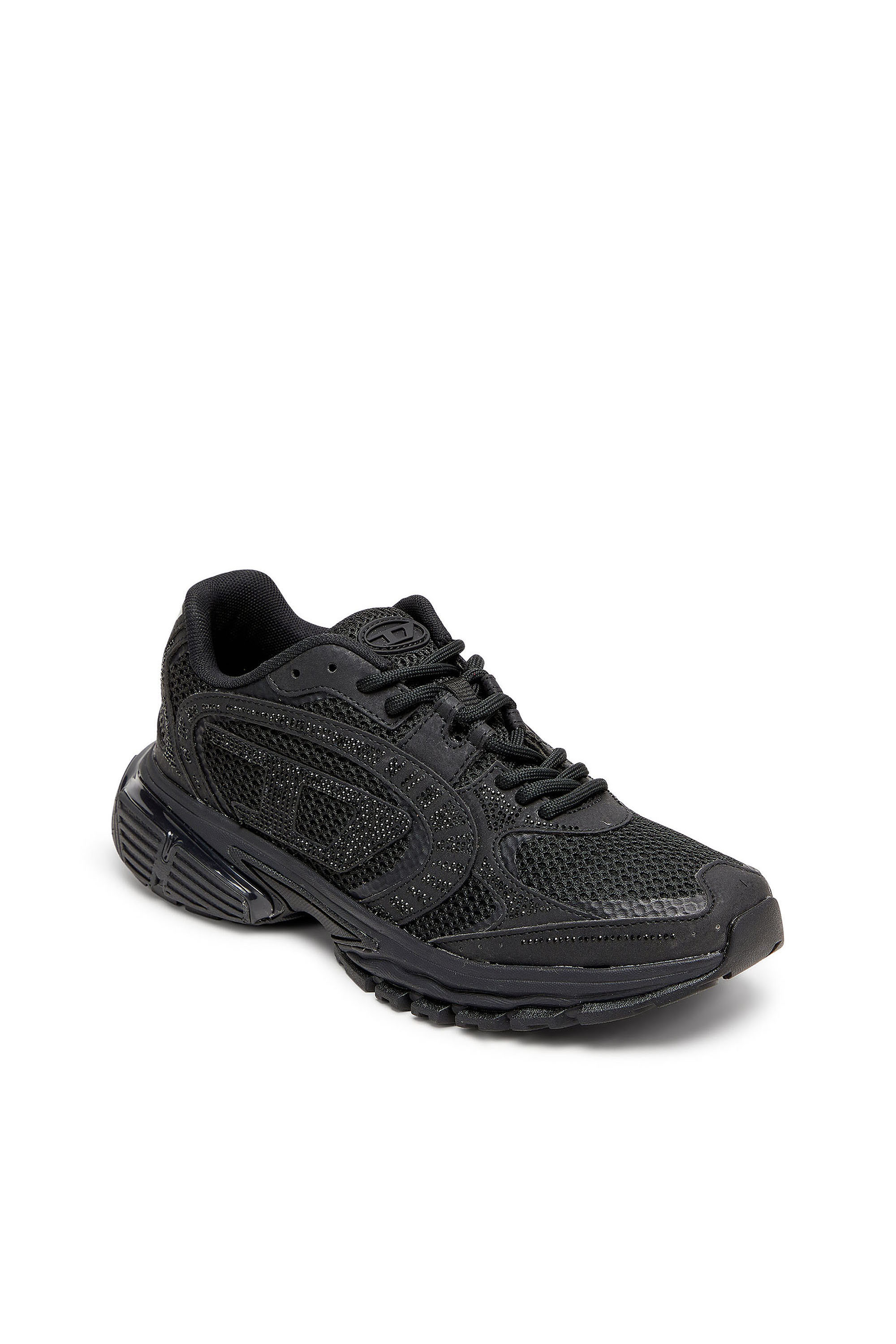 Diesel - S-PRO-V-DENSE LOW W, Woman's S-Pro-V-Dense - Mesh sneakers with crystals in Black - 6