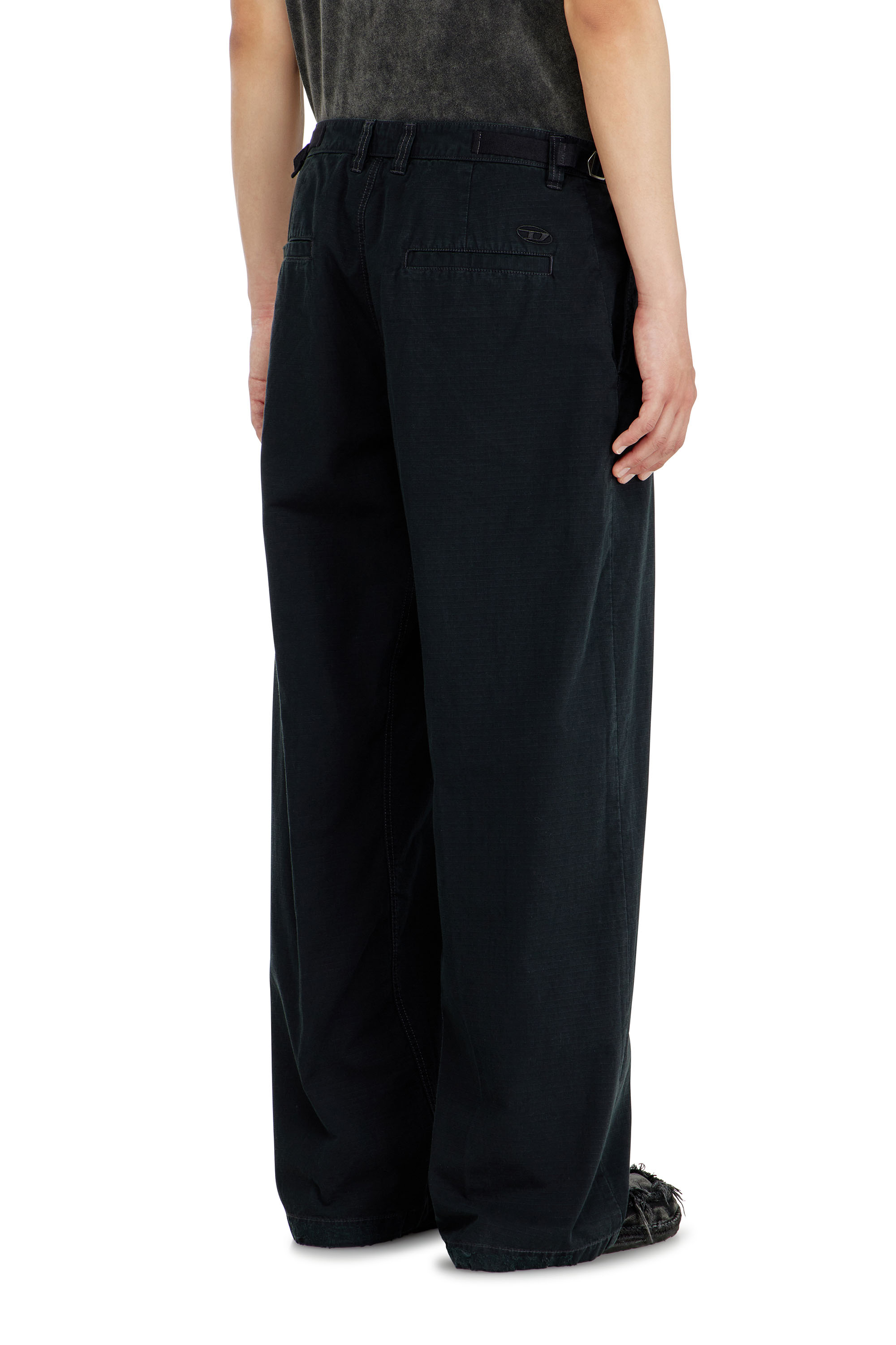 Diesel - P-BALL, Man's Cotton ripstop pants with side buckles in null - 3