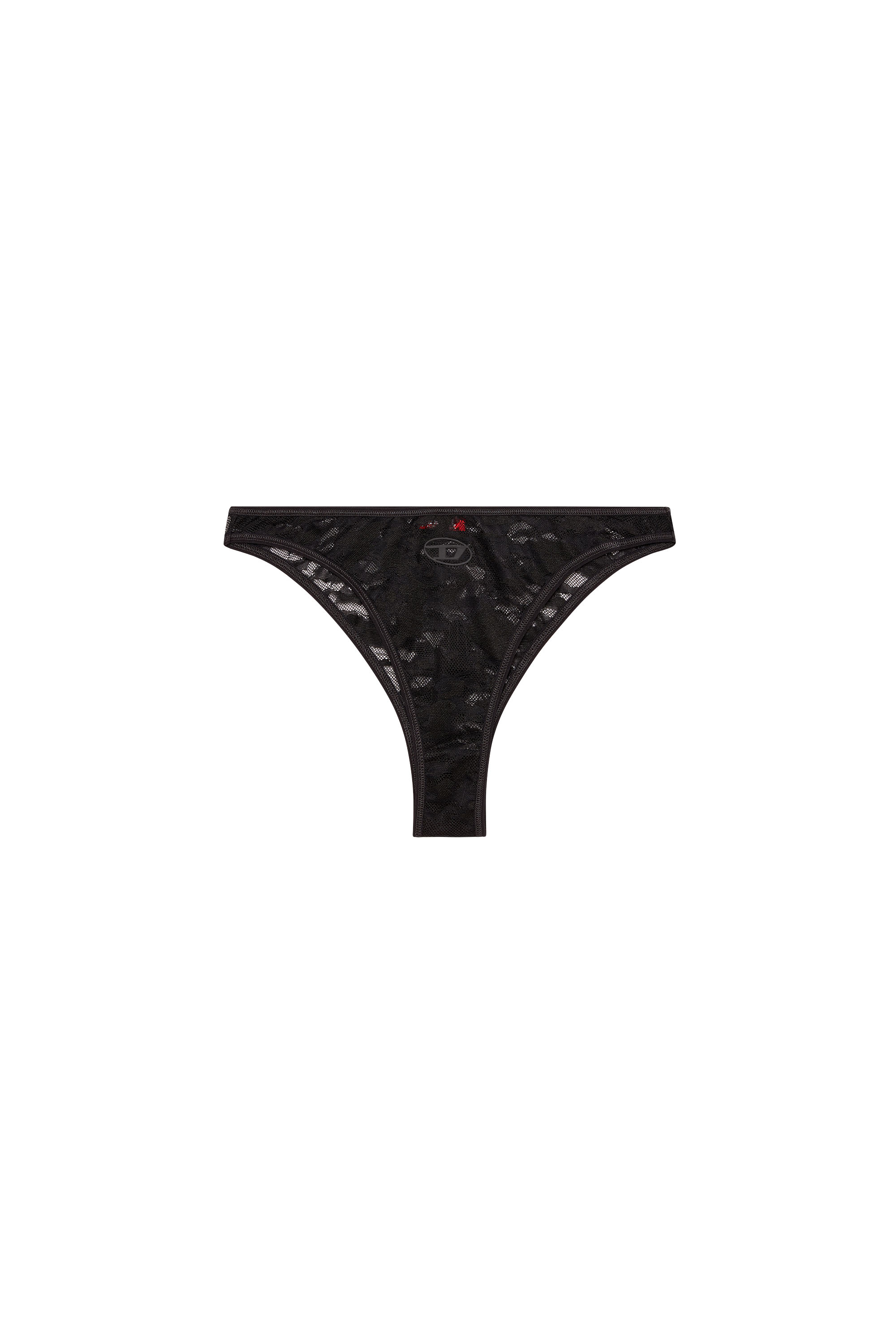 Diesel - PUNCHY-UTLT, Woman's Briefs in camo lace in Black - 2