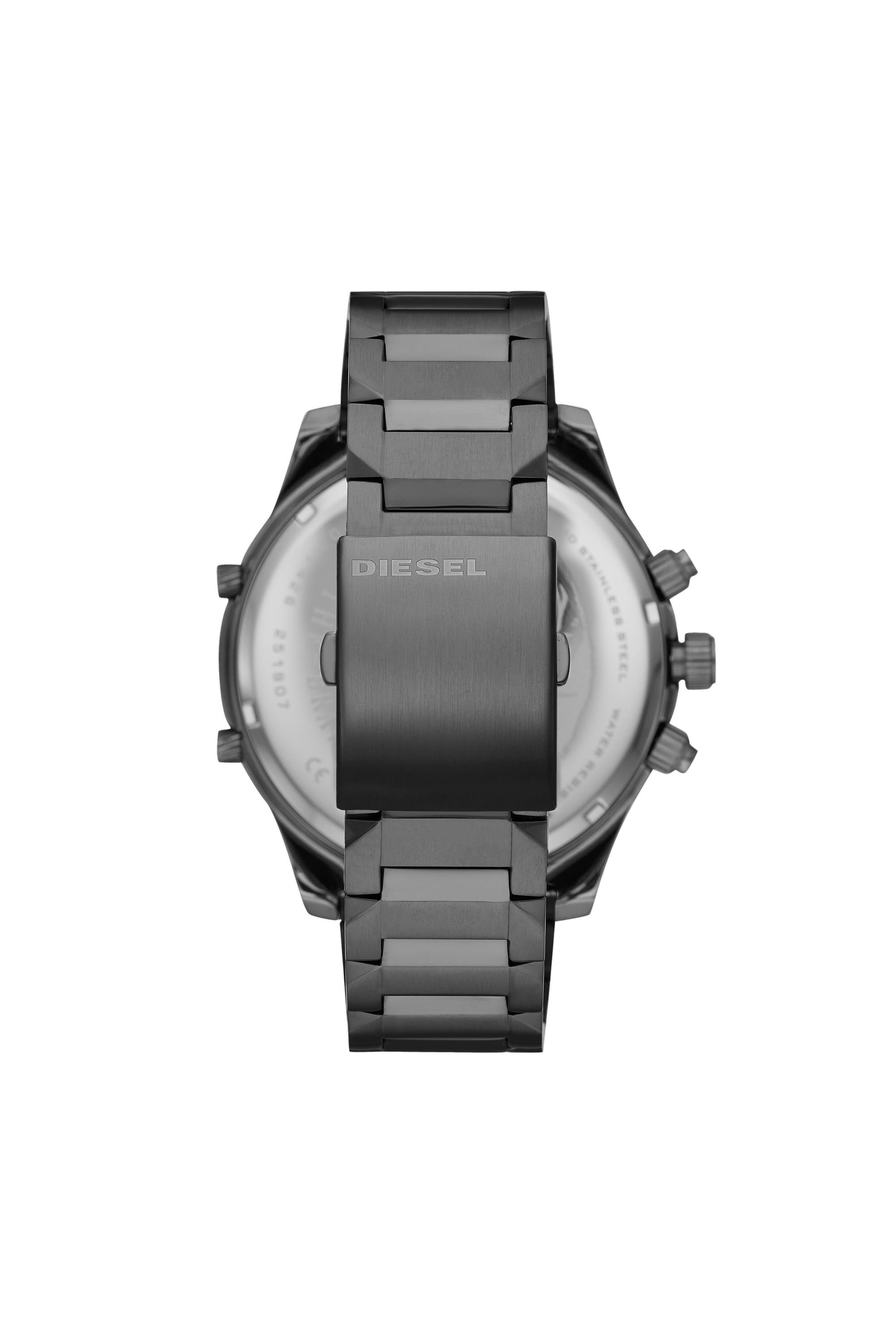 Diesel - DZ7426, Man's Boltdown three-hand gunmetal stainless steel watch in Black - 2