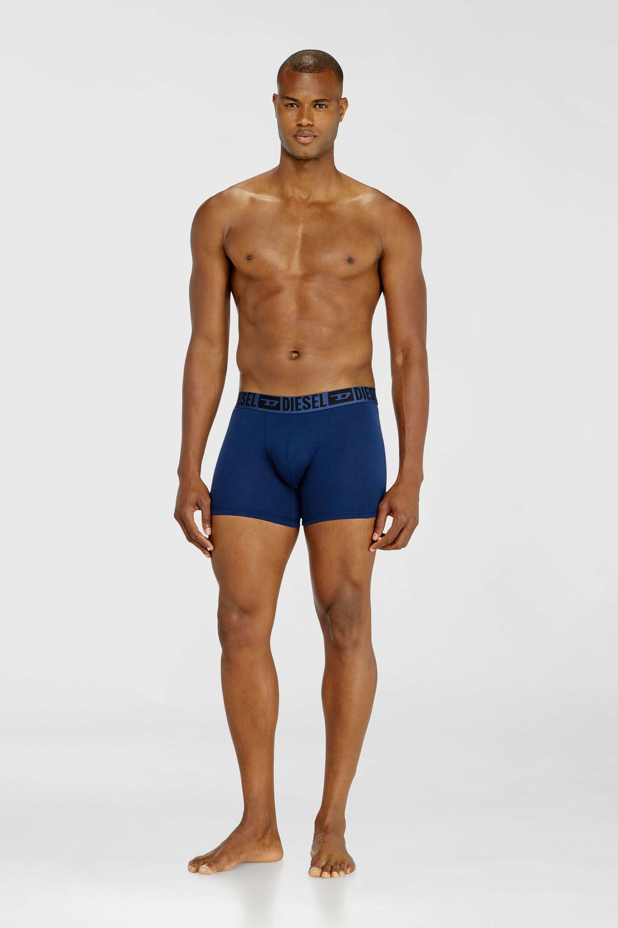 Three-pack boxer briefs in stretch cotton