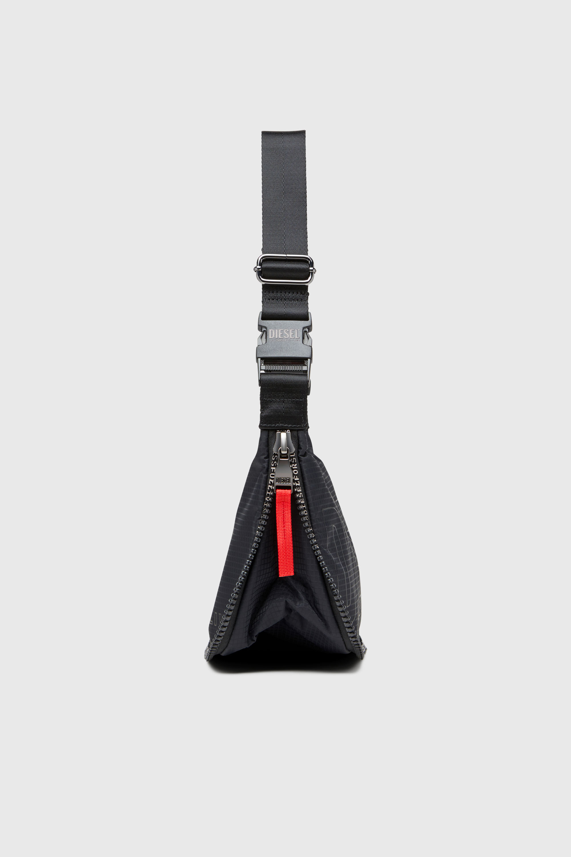 Diesel - ZIP-D CROSSBODY BAG X, Unisex's Zip-D X-Expandable utilitarian shoulder bag in Black - 5