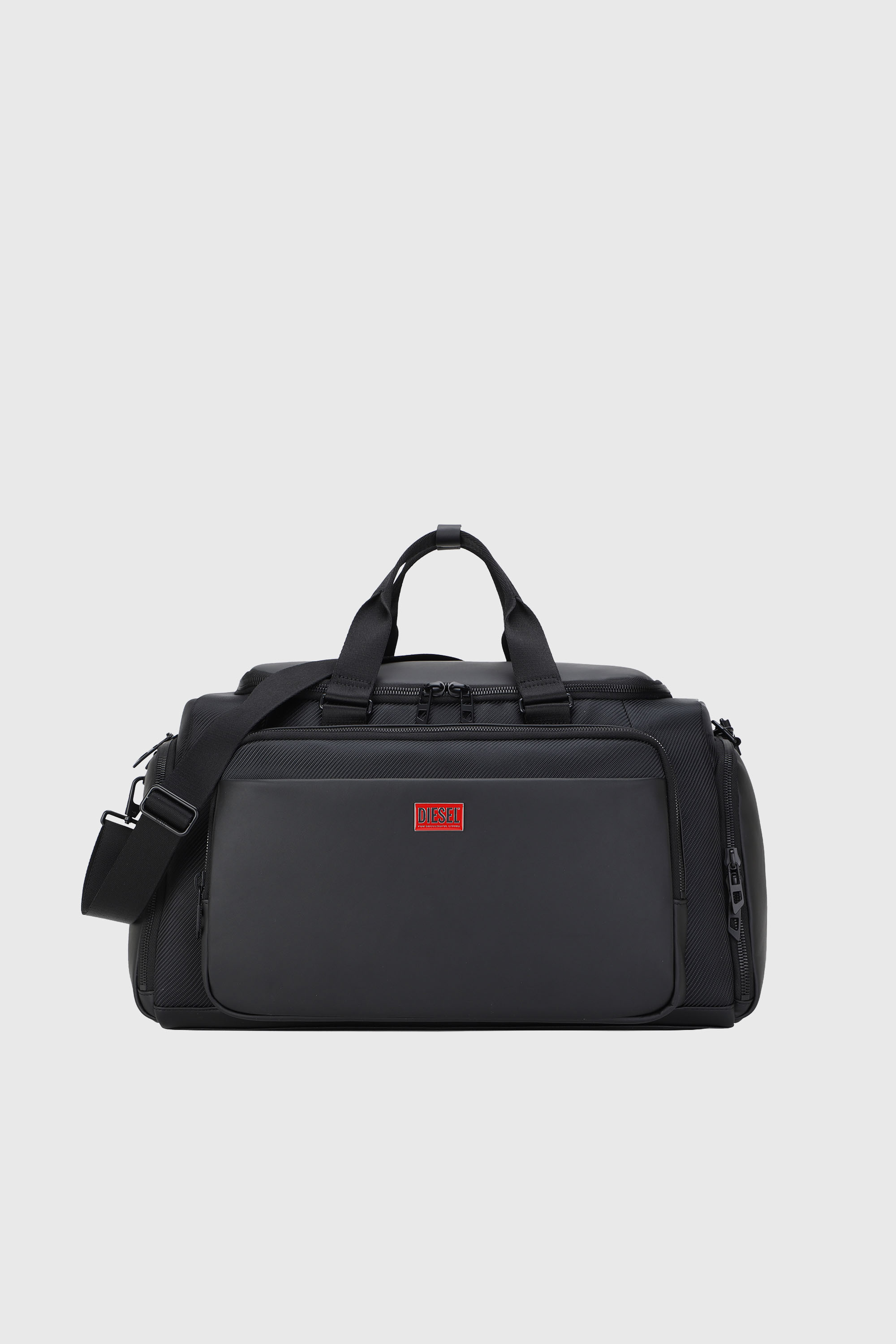 Diesel - DIESEL CARBON FIBER DUFFLE-BLACK DSB002, Unisex's Pratical business duffle bag in Black - 1