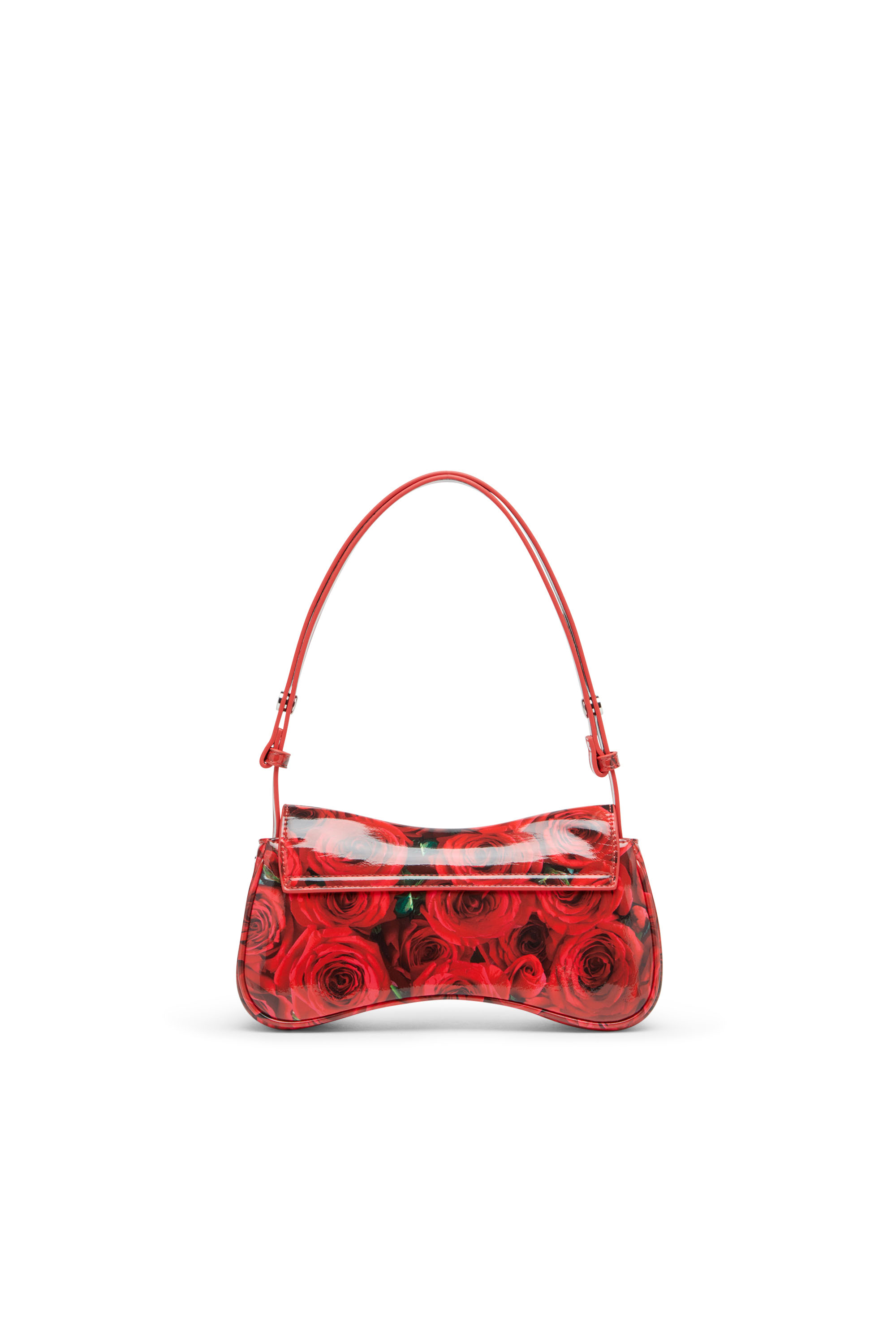 Diesel - PLAY CLUTCH, Woman's Play-Glossy clutch with print in Red - 2