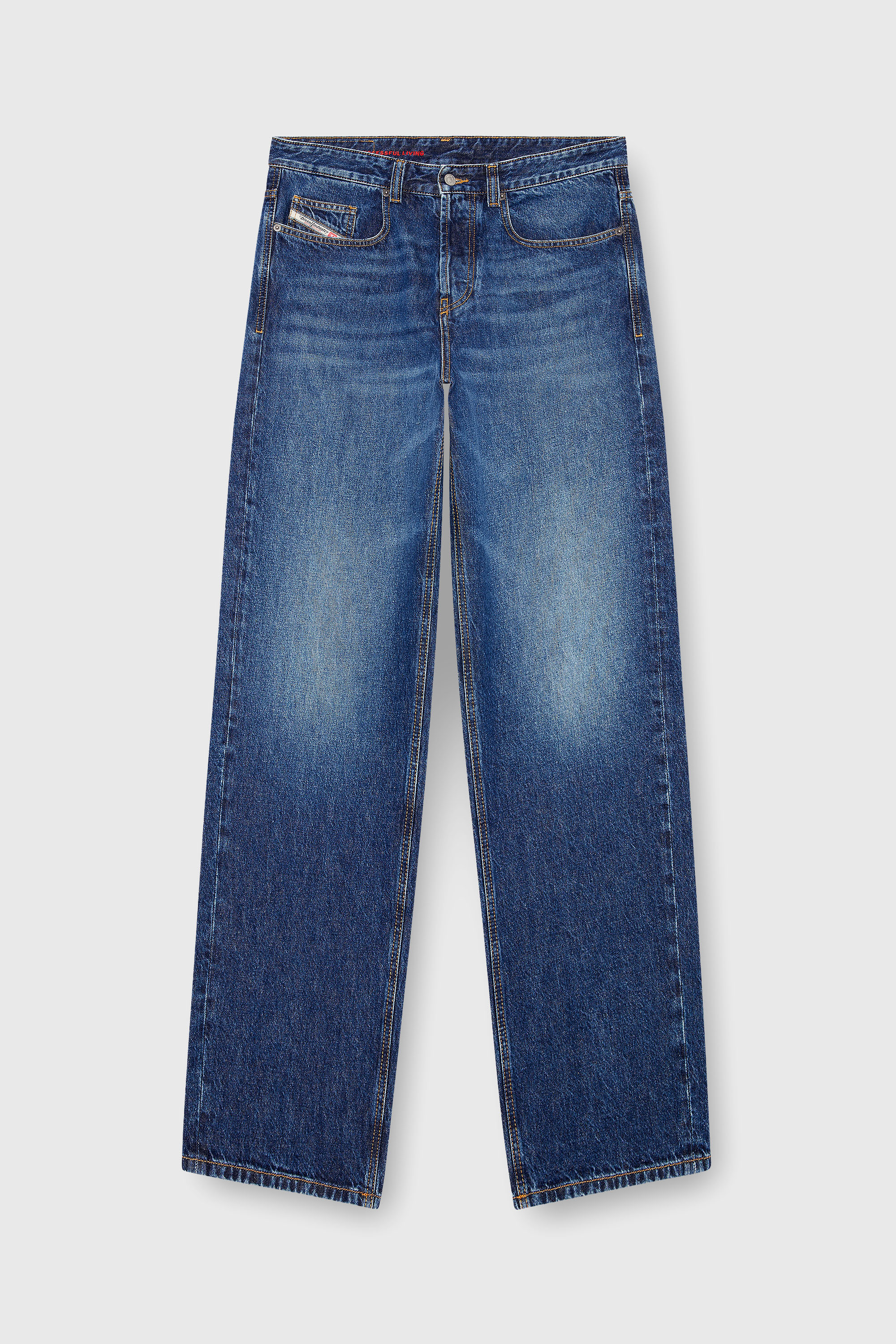 Diesel - Man's Relaxed Jeans 2001 D-Macro 09I27, Medium blue - 5