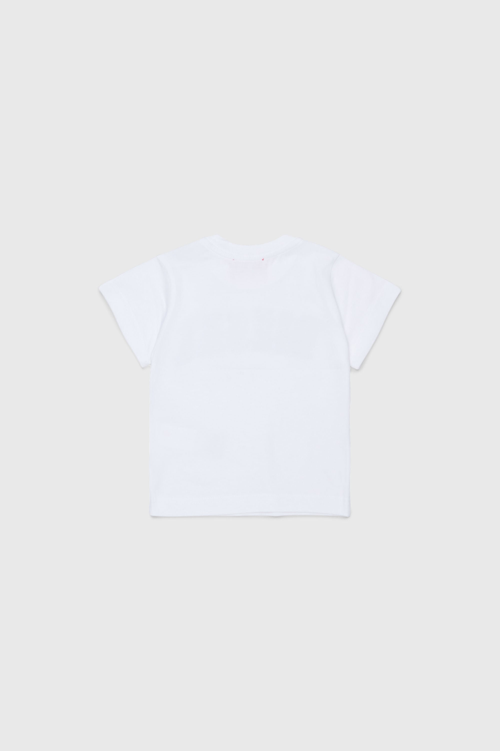 Diesel - TEANSB, Man's Cotton T-shirt with frayed-effect logo in White - 2