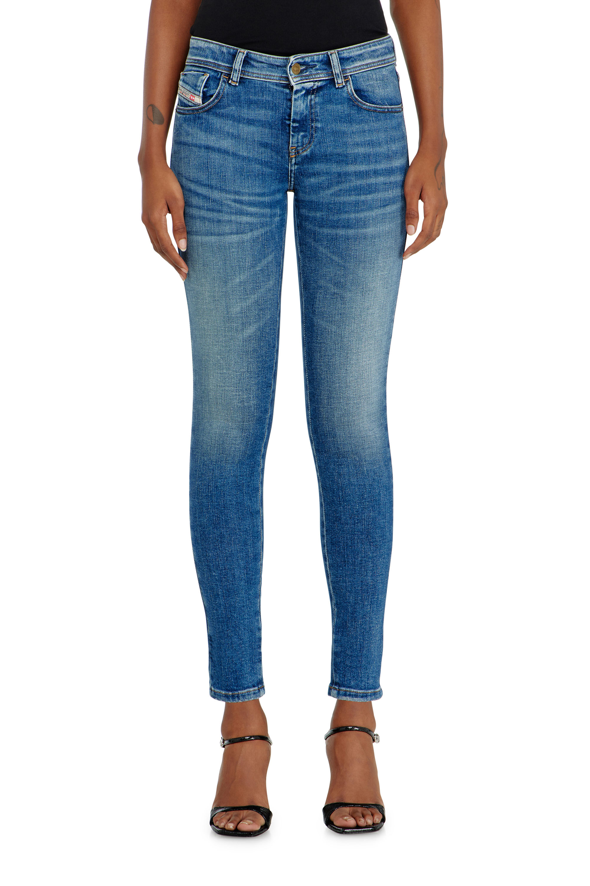 Diesel - Woman's Skinny Jeans 2017 Slandy 09P71, Medium blue - 4