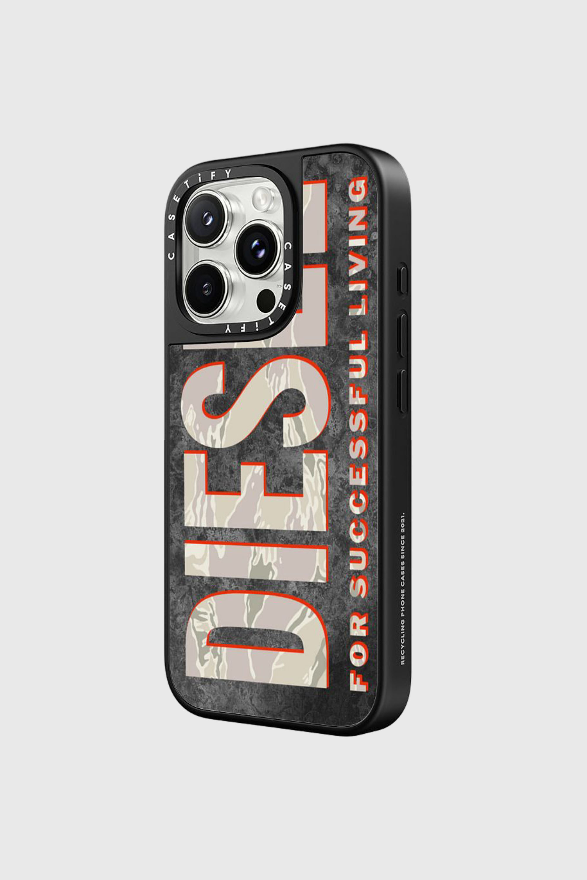 Diesel - 60331 CASETIFY MOULDED CASE, Unisex's Magsafe Camo Case iPhone 16 Pro Max in Brown/White - 2