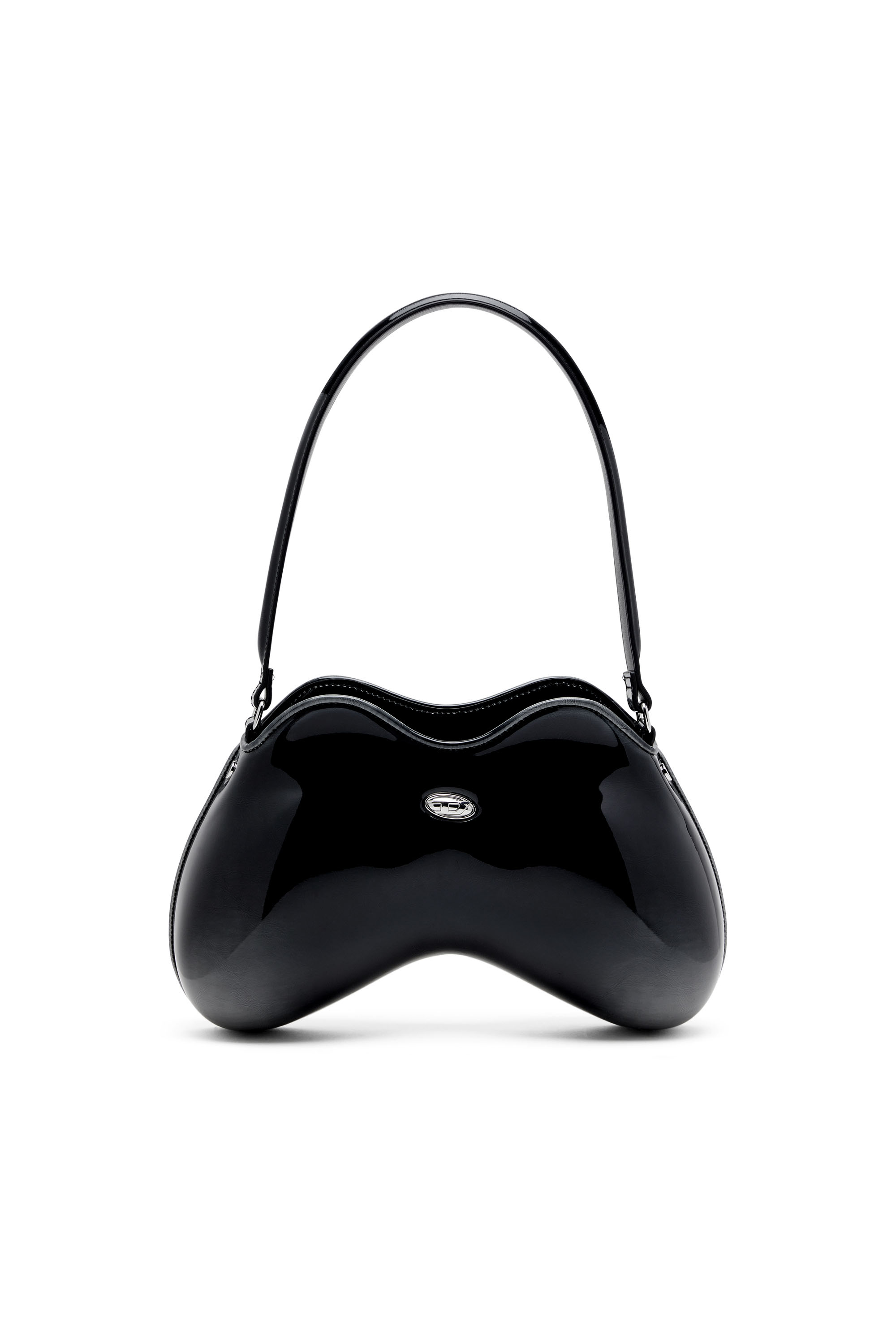 Diesel - DOUBLE-D SHOULDER, Woman's Double-D-Rigid bag in bicolour PU in Black - 1