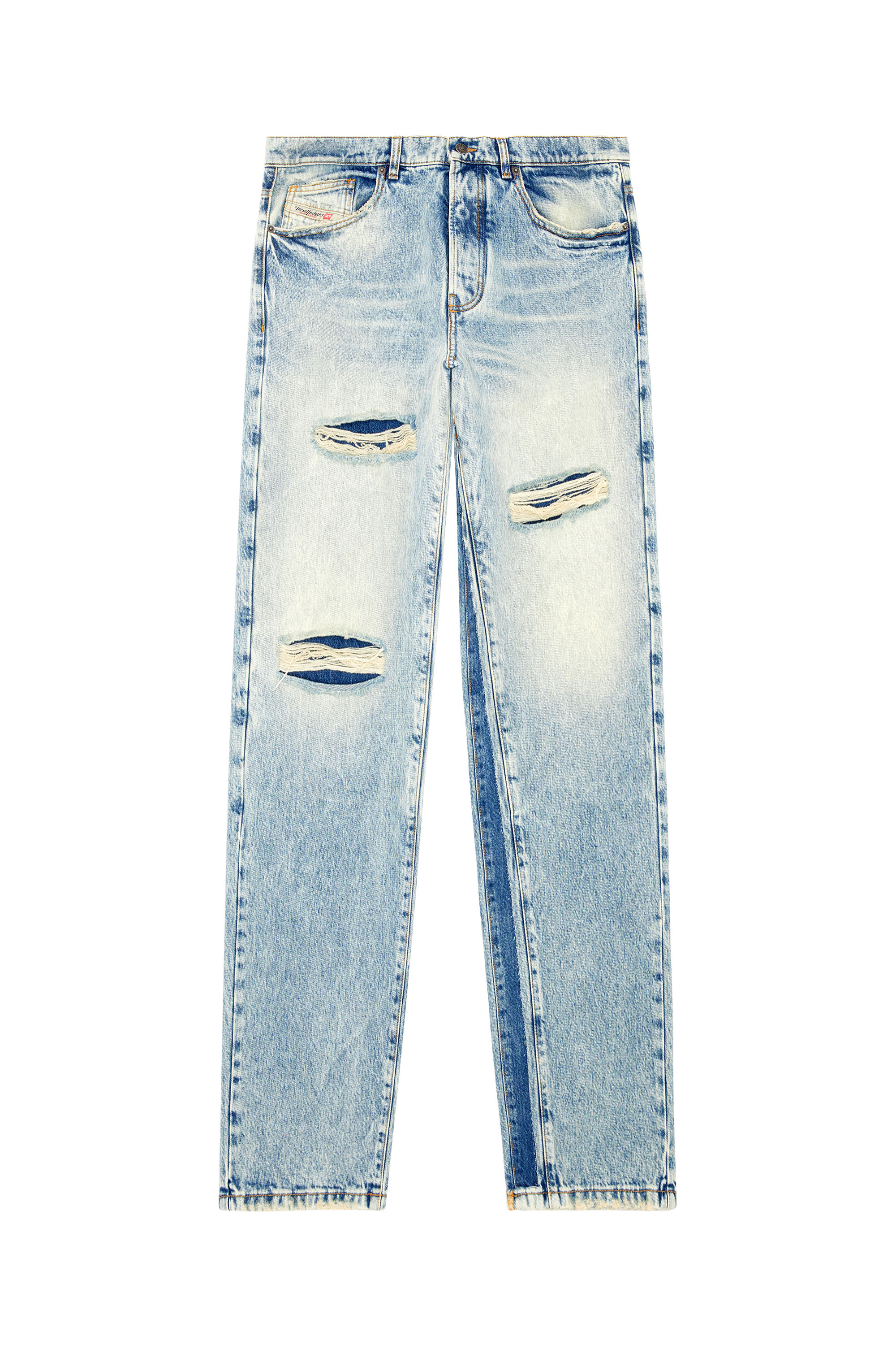 Diesel - Straight Jeans D-Fire 0AJEN, Light Blue - Image 3