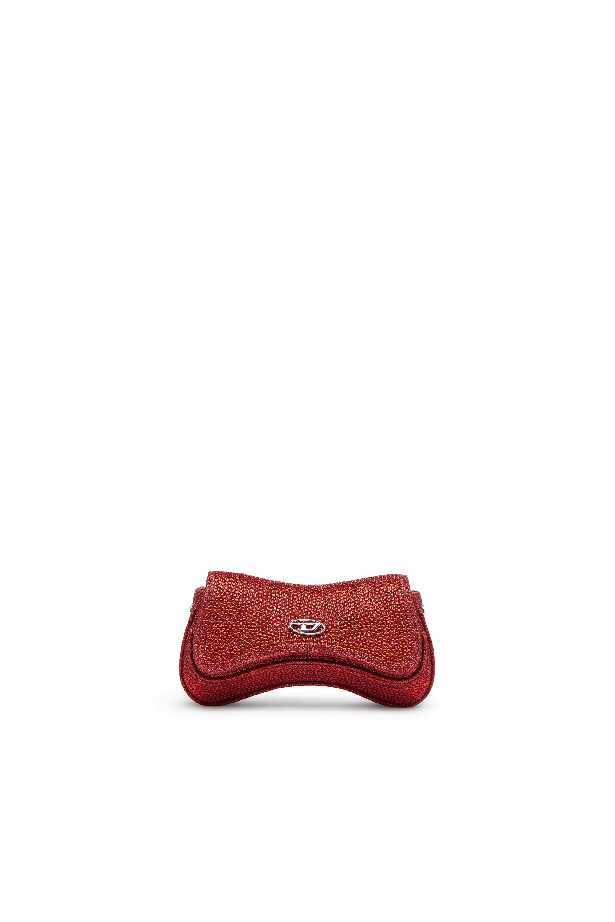 Diesel - PLAY CROSSBODY XS, Woman's Play-Small crossbody bag with crystal in Red - 1