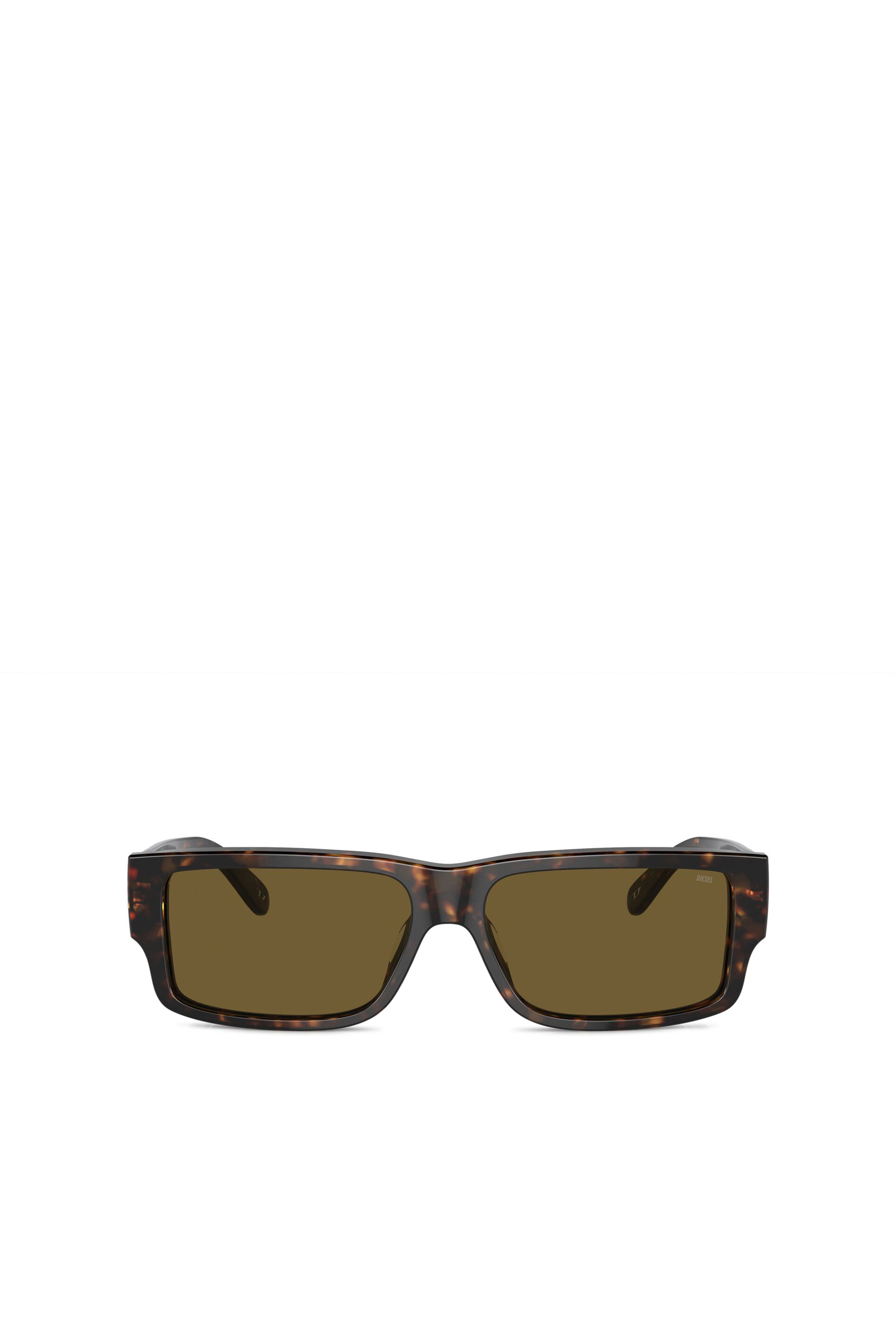 Diesel - 0DL2003 SIZE 57, Man's Rectangle sunglasses in Brown - 1