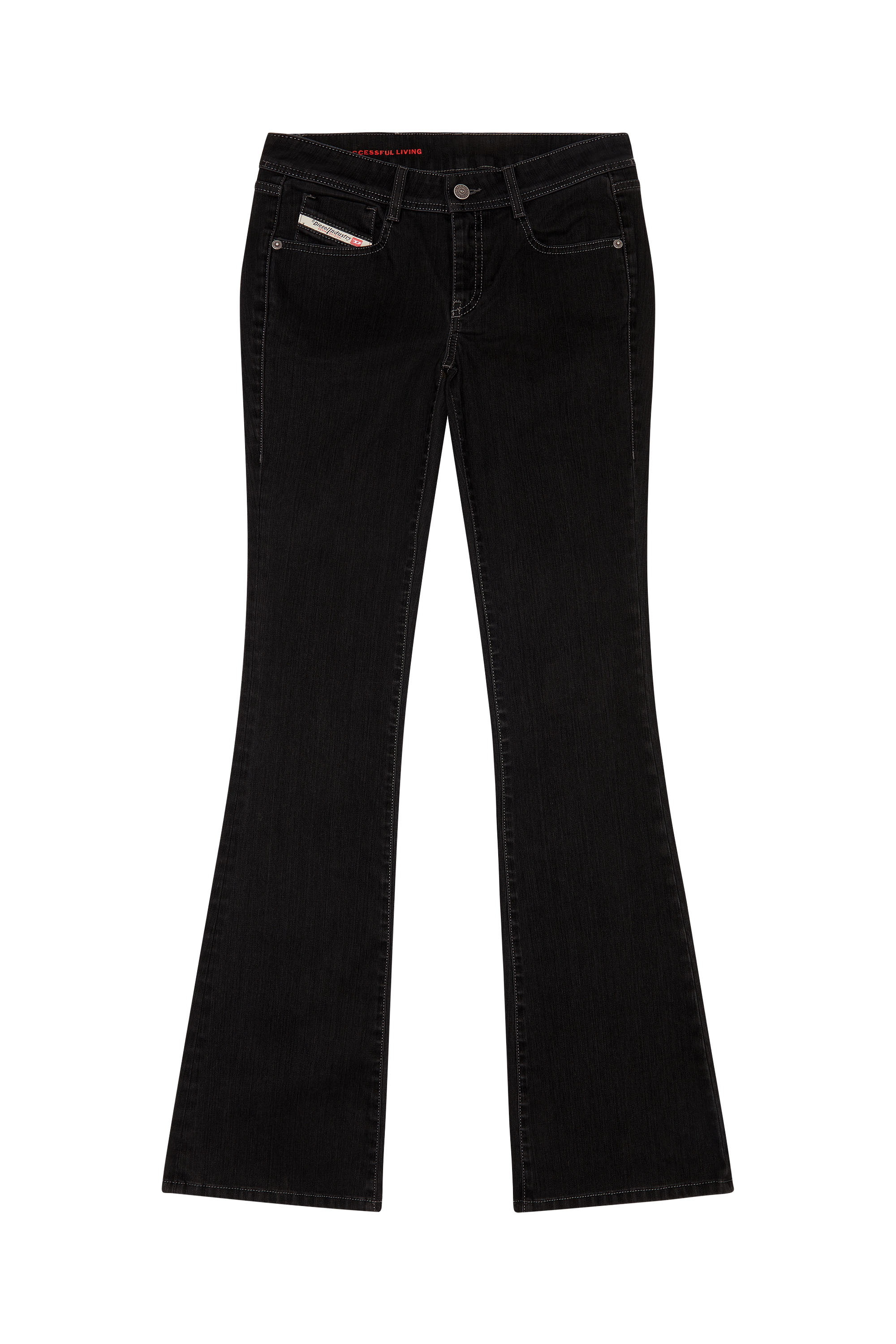 Diesel - 1969 D-EBBEY 0IHAO Bootcut and Flare Jeans, Black/Dark grey - Image 6