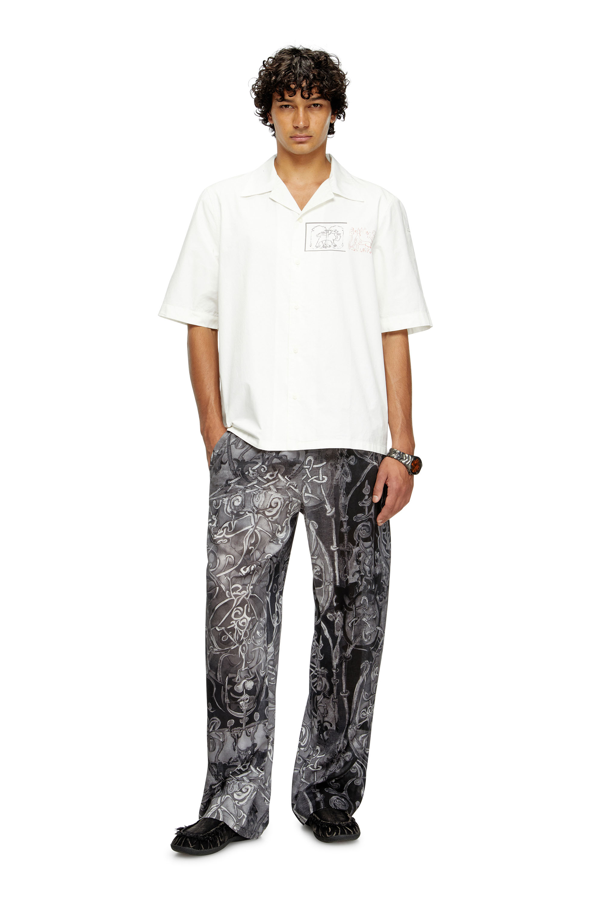 Diesel - S-BRACK-A-HGBS, Man's Shirt with sword print in null - 2
