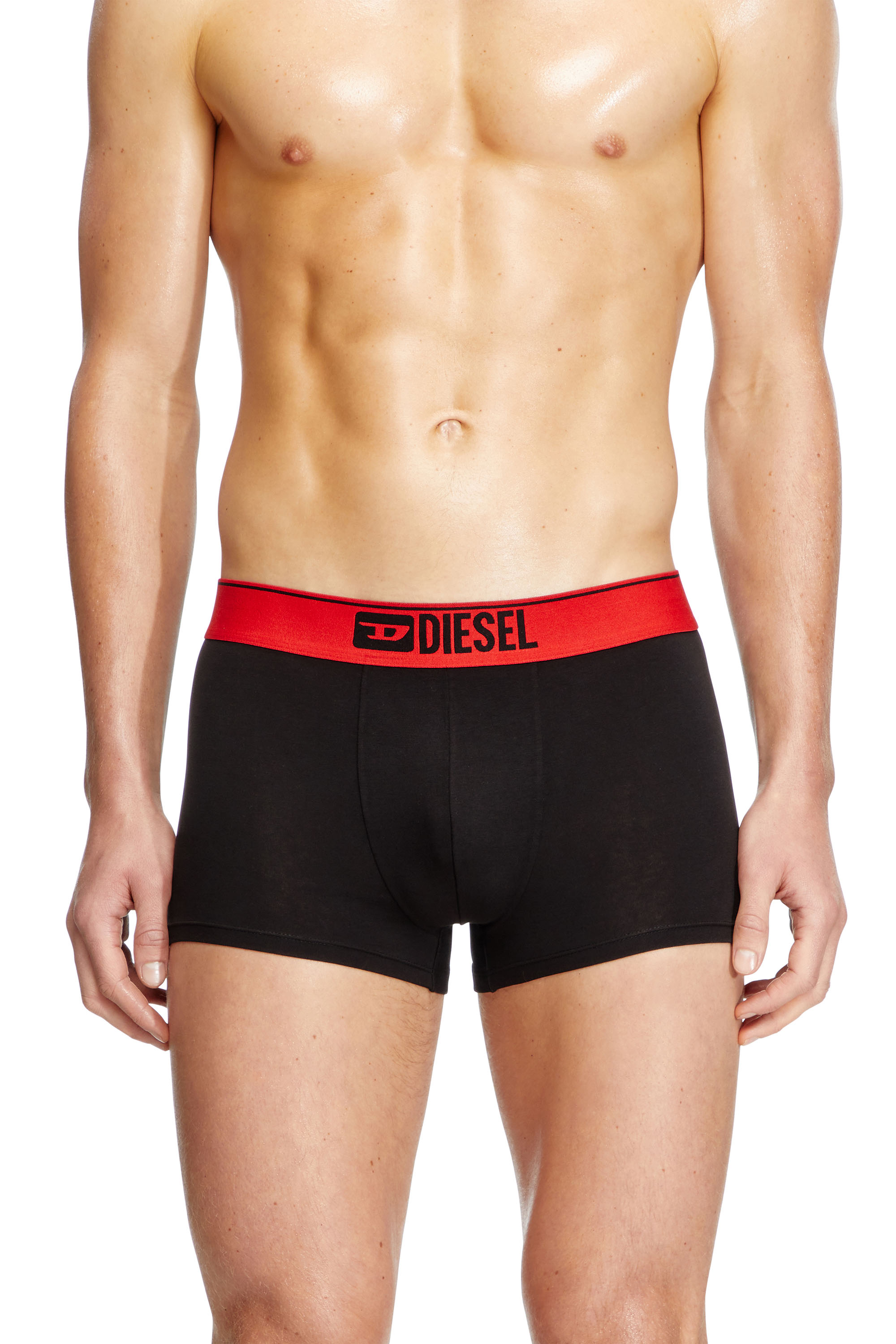 Diesel - UMBX-DAMIENTHREEPACK, Man's Three-pack of plain boxer briefs in Multicolor/Black - 2