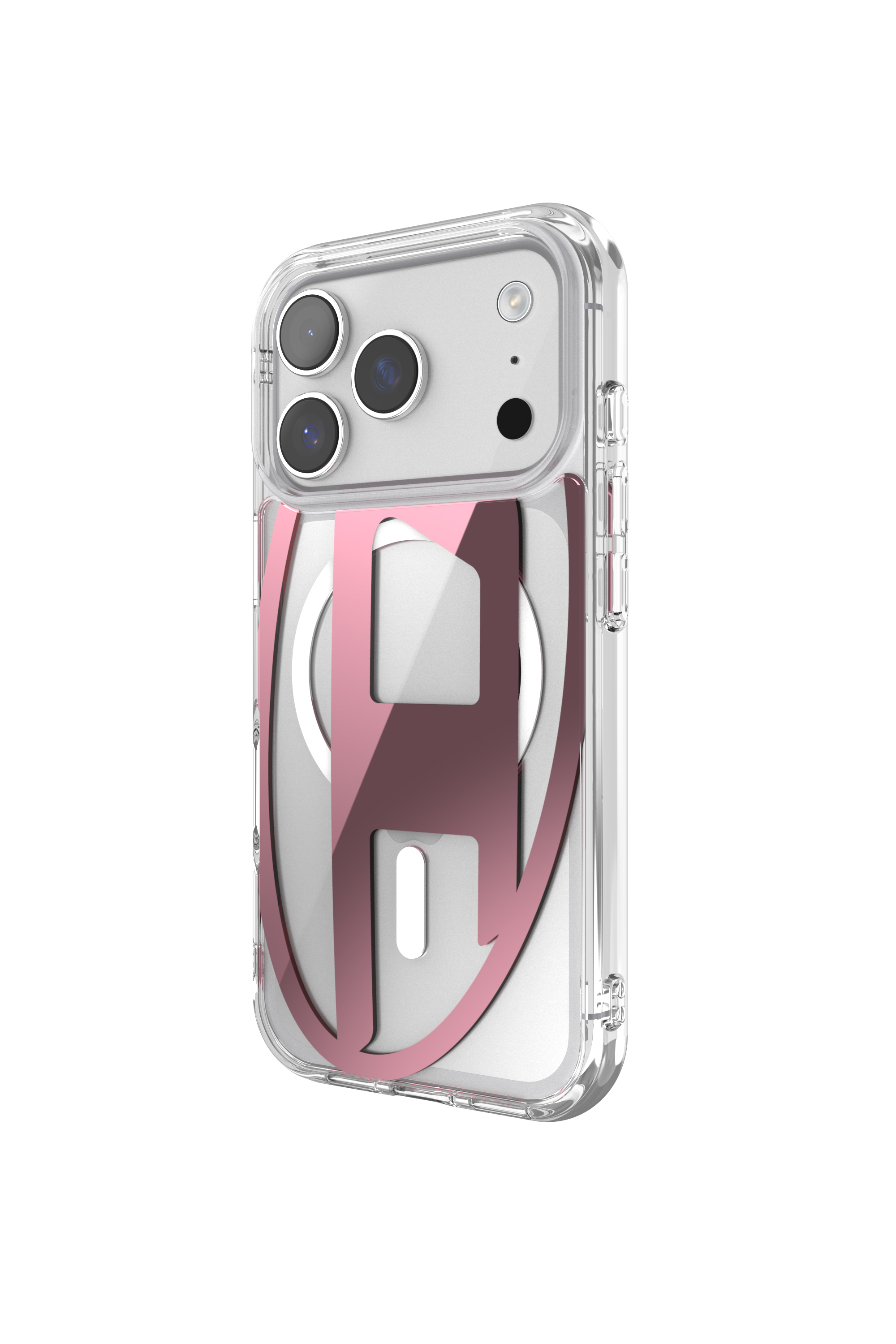 Diesel - 60421 AOP CASE, Unisex's Oval D metallic case with magsafe for iPhone 17 Pro in Pink - 4