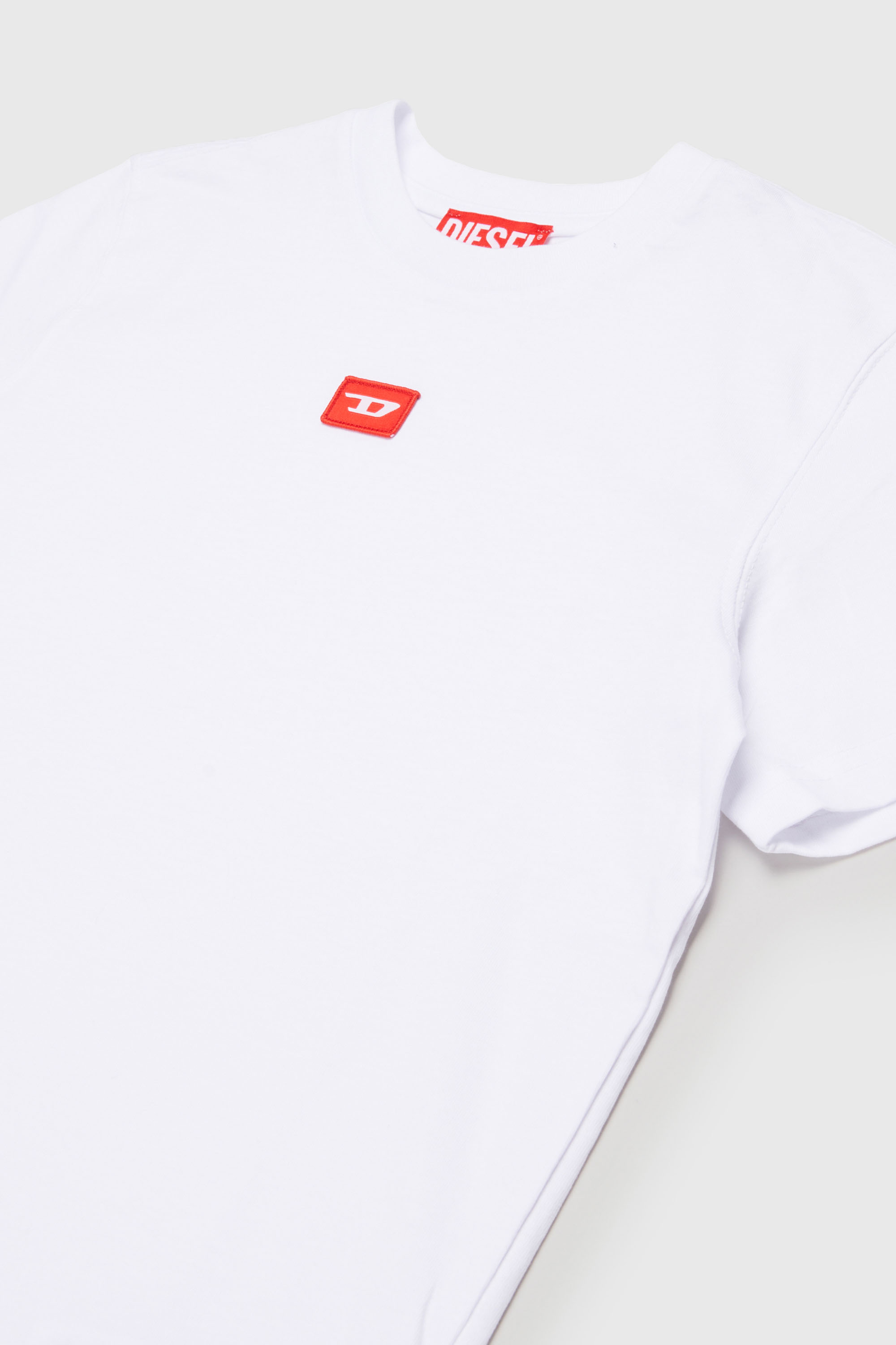 Diesel - TXDIEGO, Man's Cotton T-shirt with patch in White - 3