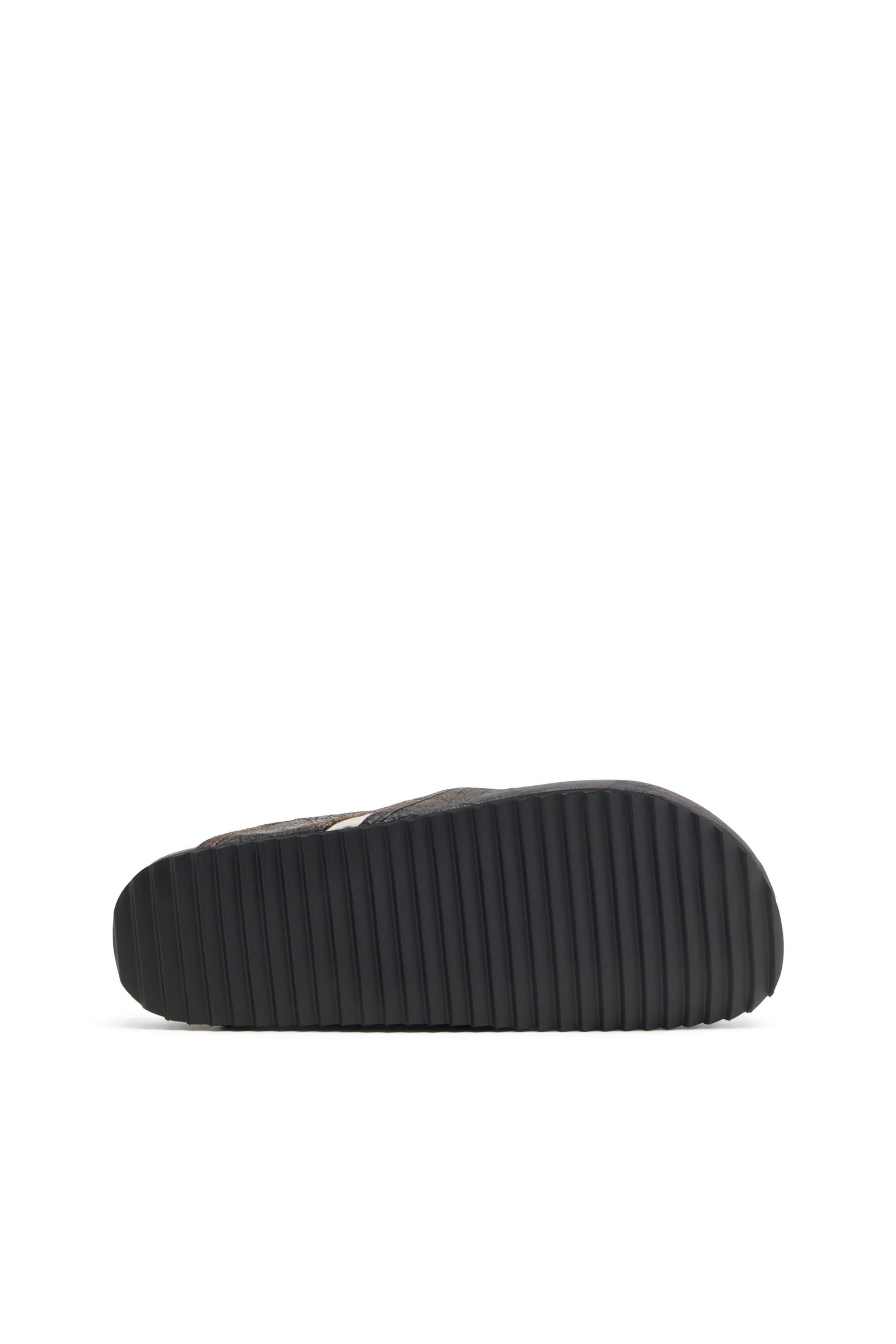 Diesel - D-WOODSTOCK SLIP-ON, Man's Clogs in crackle-effect suede in Brown - 4