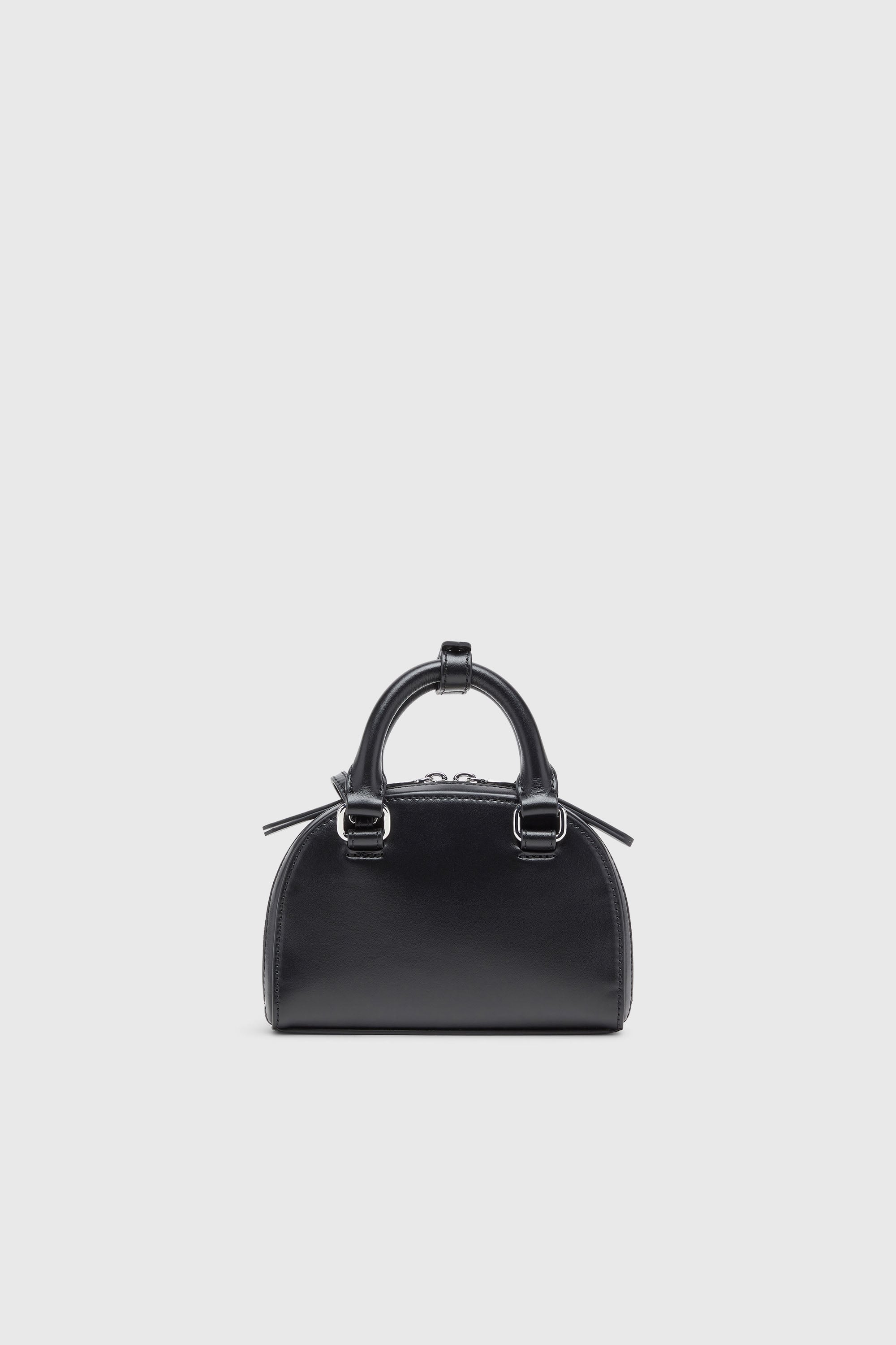 Diesel - 1DR DOME CROSSBODY XS, Woman's 1DR Dome-Slim bowling bag in nappa leather in Black - 2