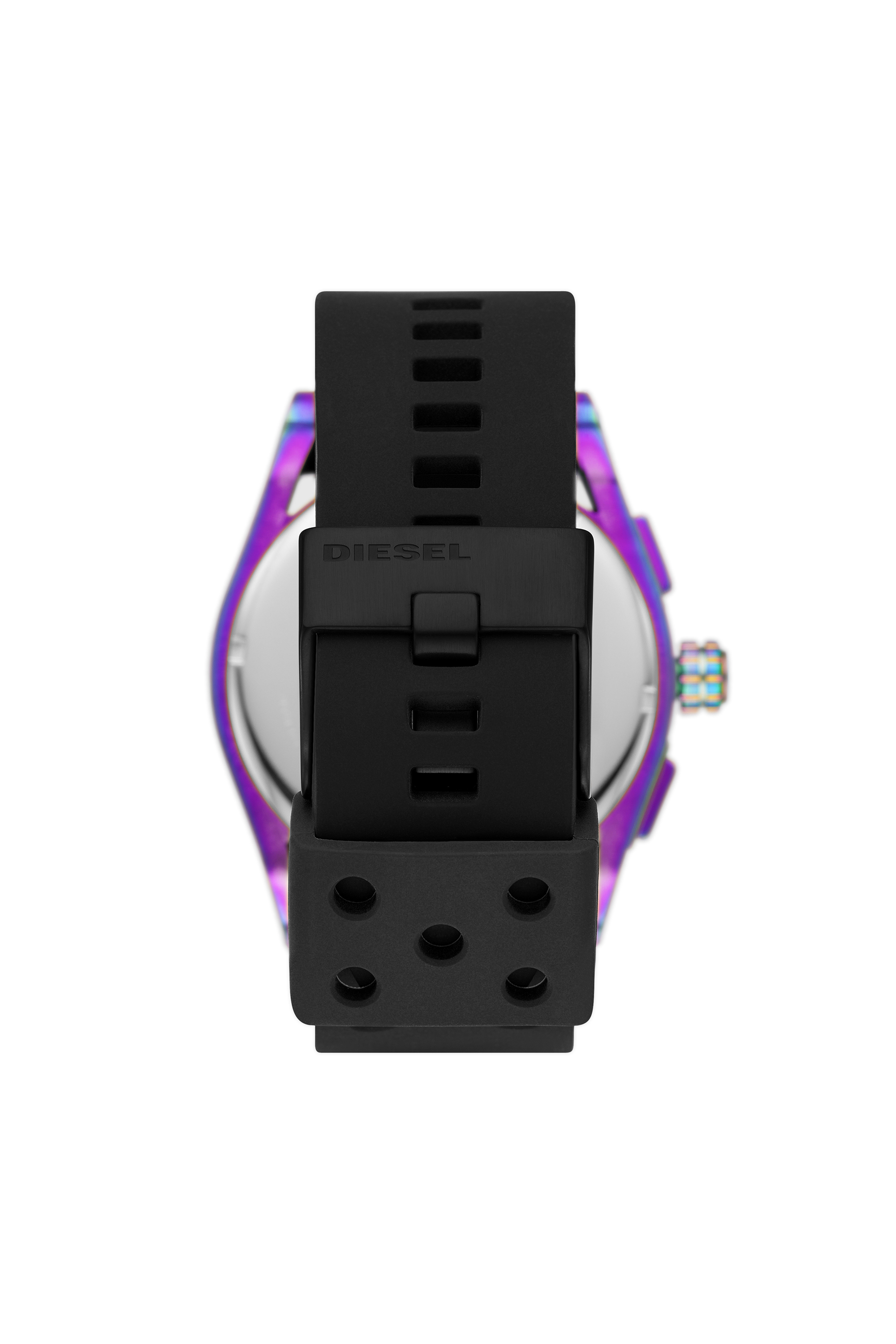 Diesel - DZ4547, Man's Timeframe chronograph black silicone watch in Multicolor/Black - 2