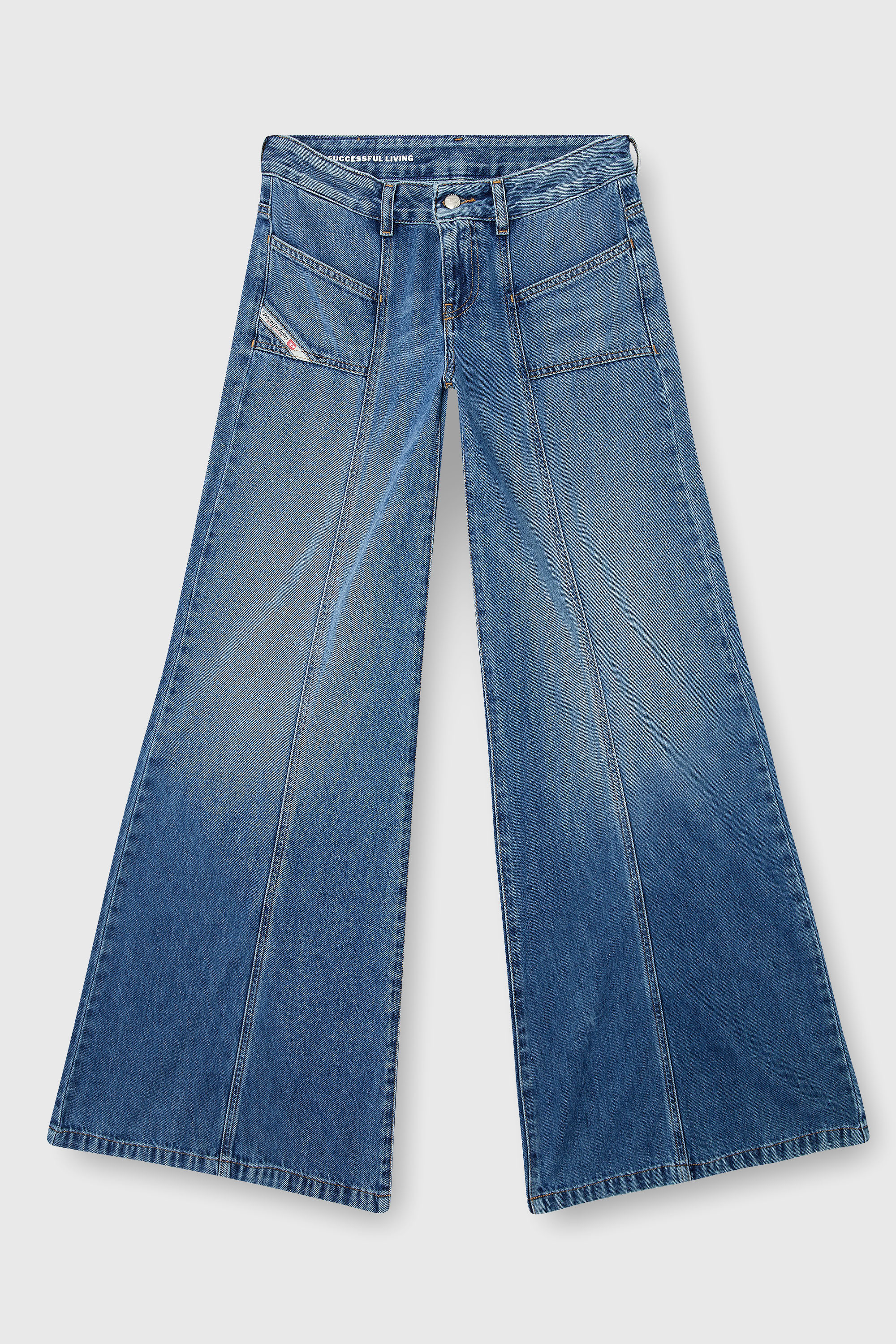 Diesel - Woman's Flare Jeans D-Akii 09M56, Medium blue - 4