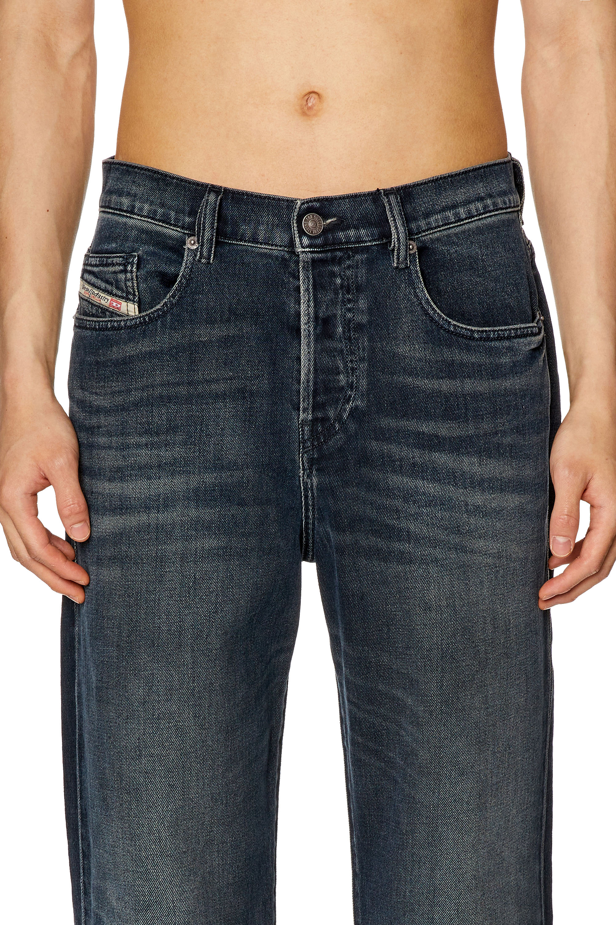 Diesel - 2020 D-Viker 09G40 Straight Jeans, Dark Blue - Image 3