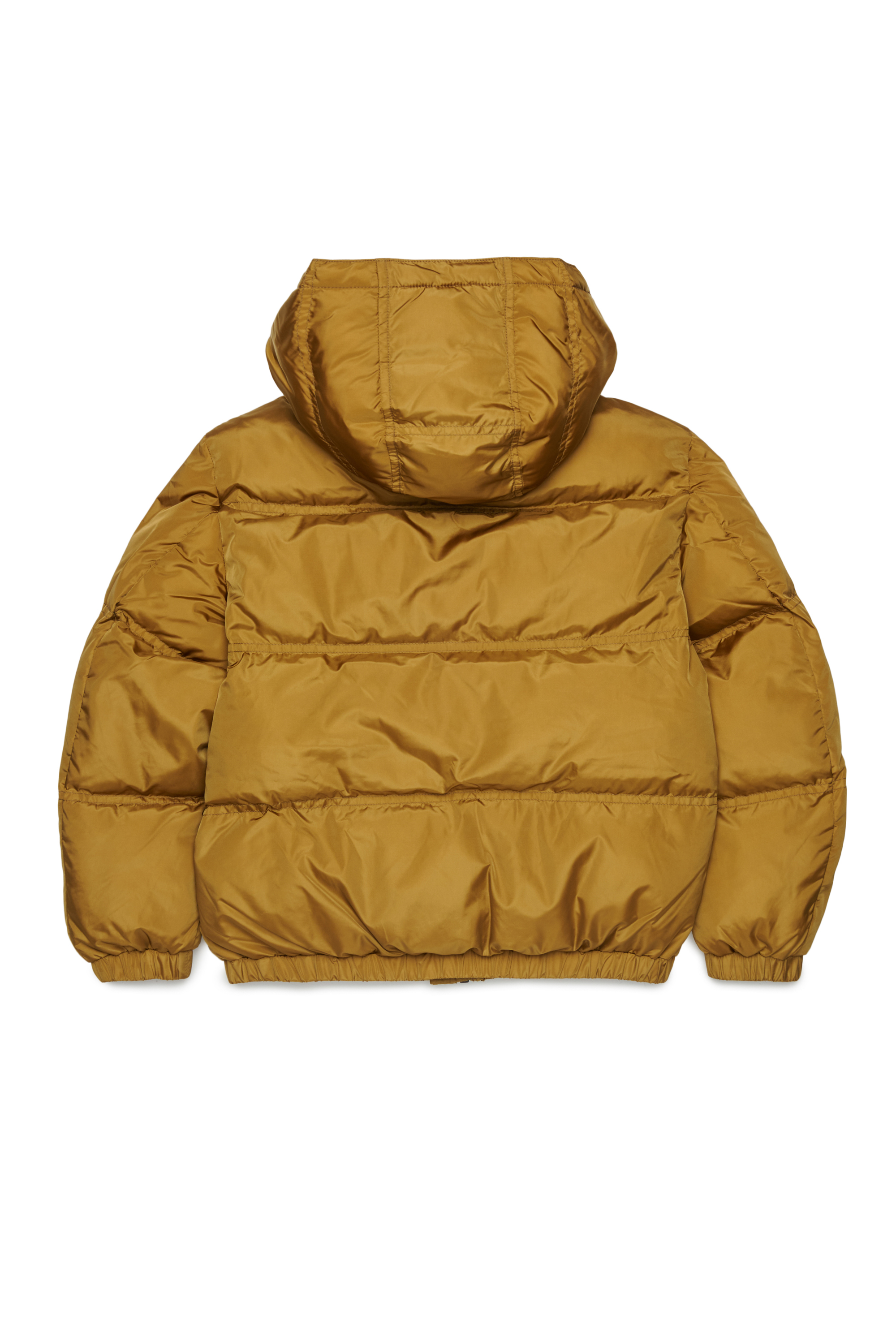Diesel - JRIVON, Unisex's Hooded puffer jacket with oversized pockets in Brown - 2