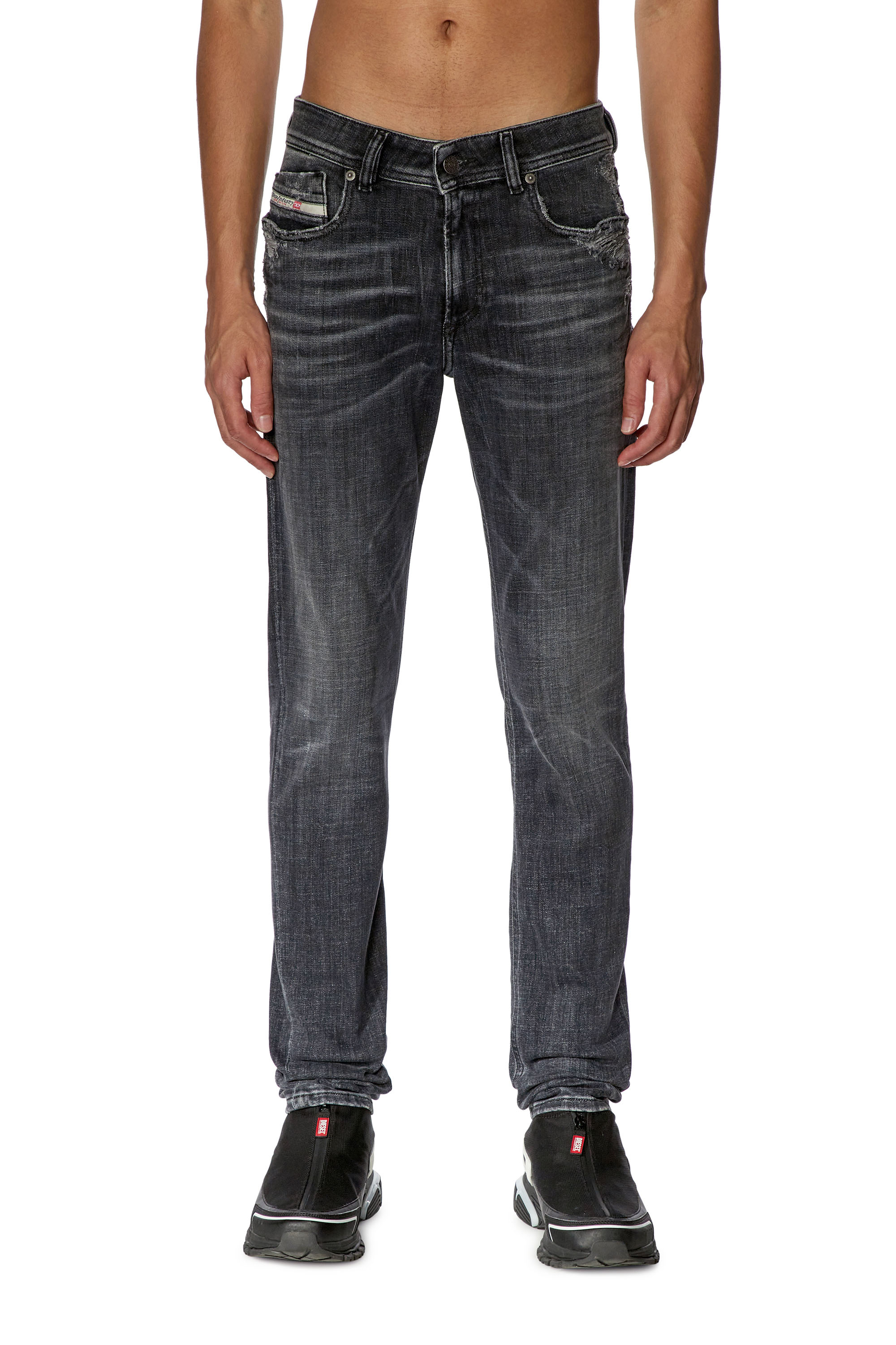 Diesel - Skinny Jeans 1979 Sleenker 09G37, Black/Dark grey - Image 2