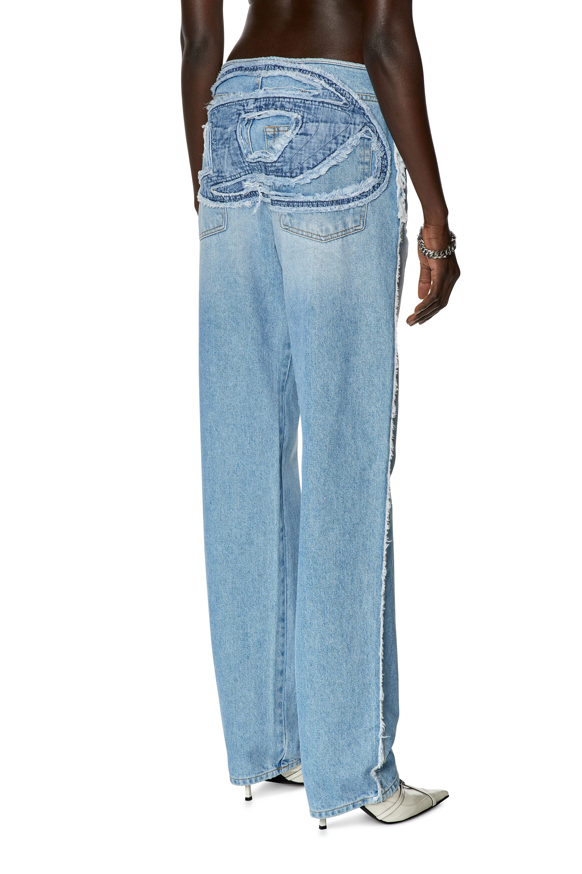 Diesel - D-Ark 0HLAC Straight Jeans, Light Blue - Image 1