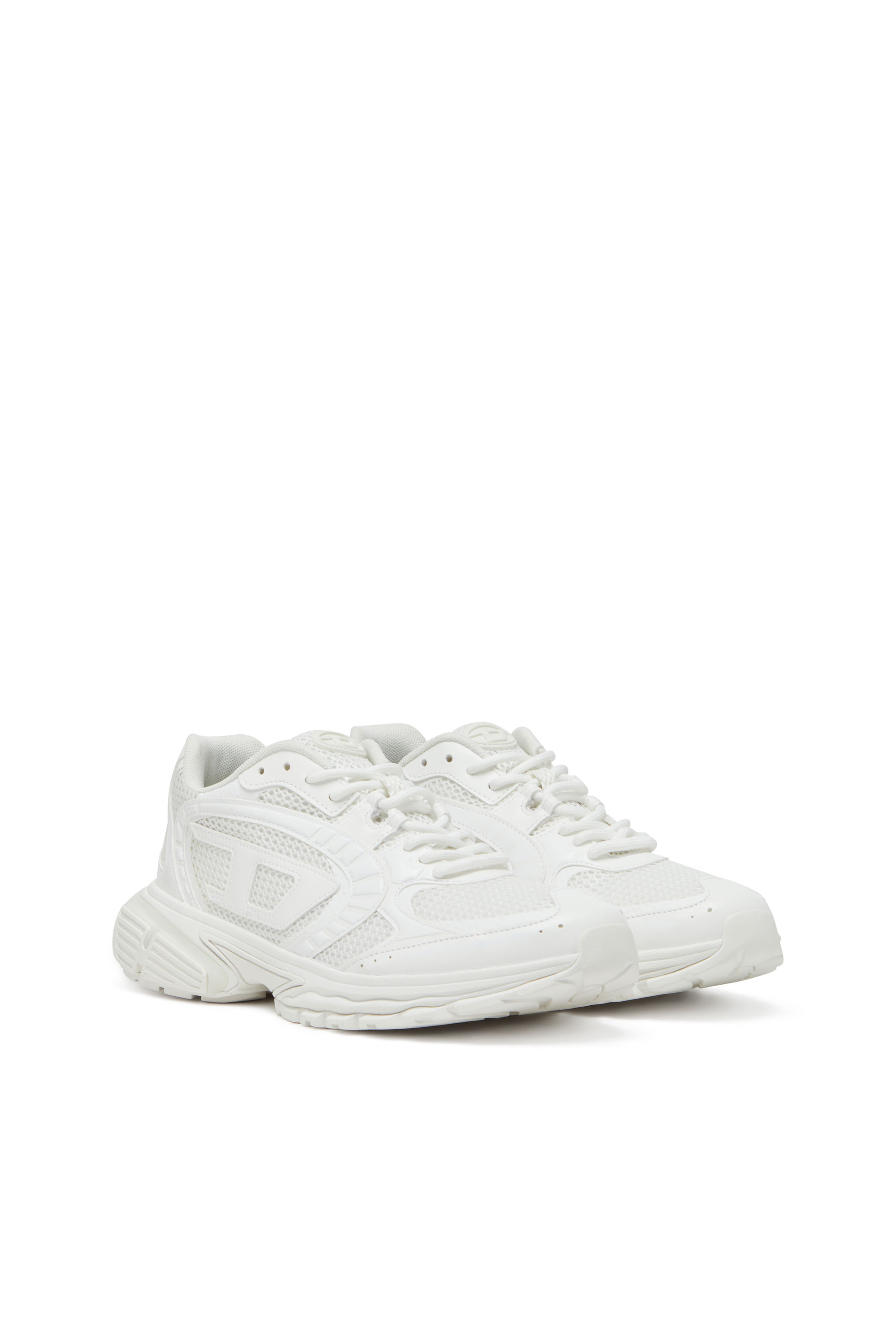 Diesel - S-PRO-V-DENSE LOW, Man's S-Pro-V-Dense-Mesh sneakers with Oval D logo in White - 2