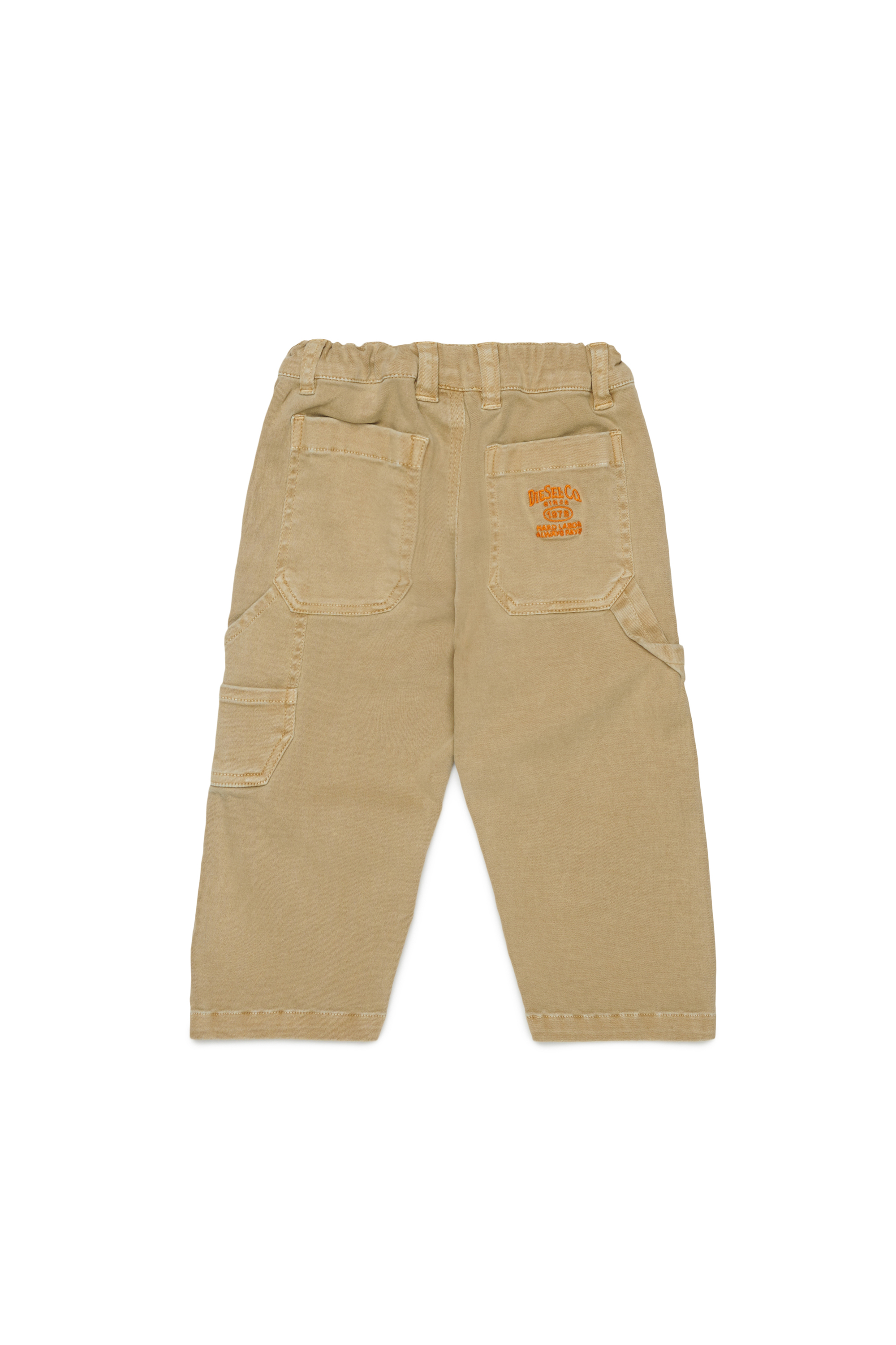 Diesel - PELINIB, Man's Workwear-style pants in stretch cotton in Brown - 2