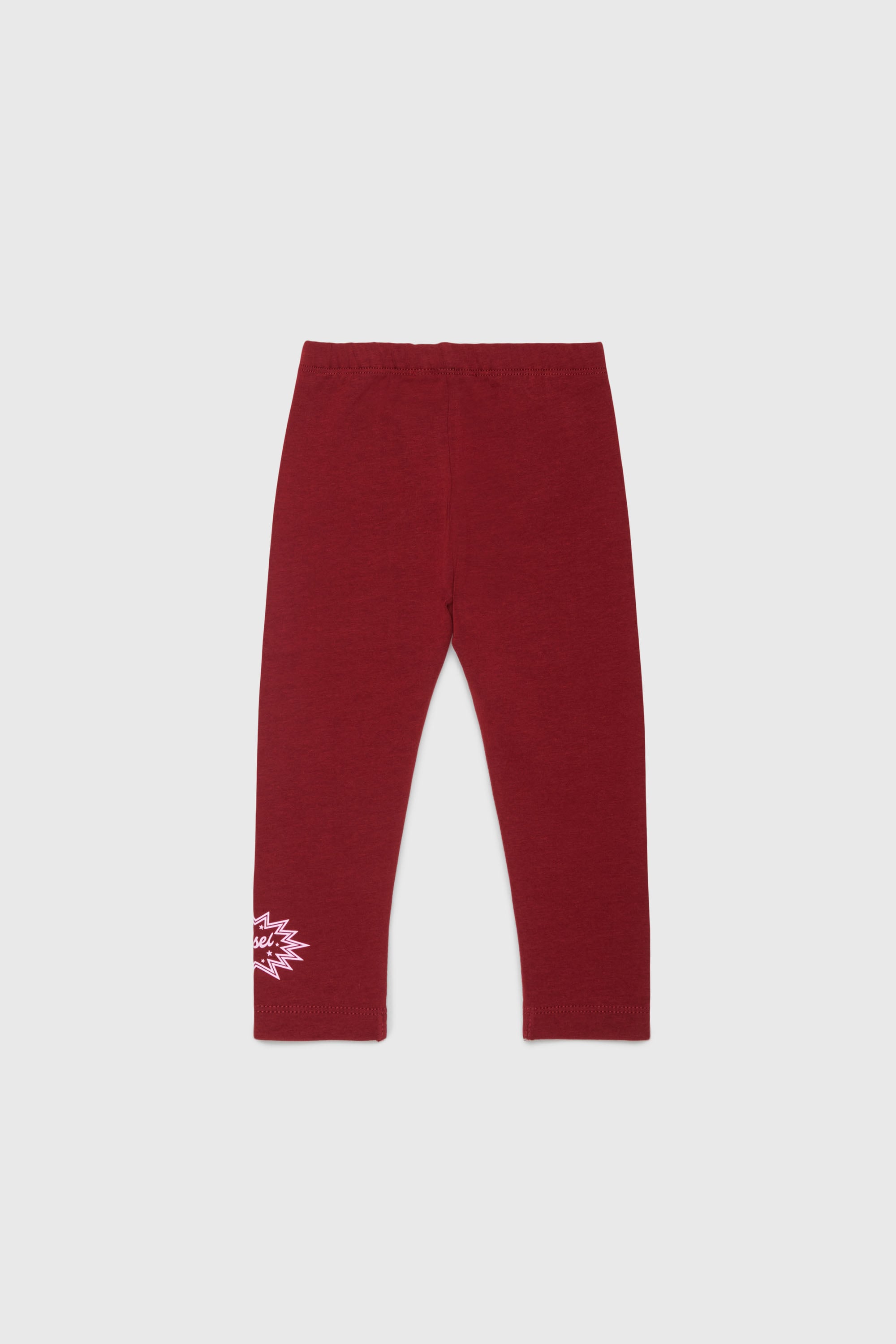 Diesel - PFUMB, Woman's Leggings with starburst logo print in Red - 2