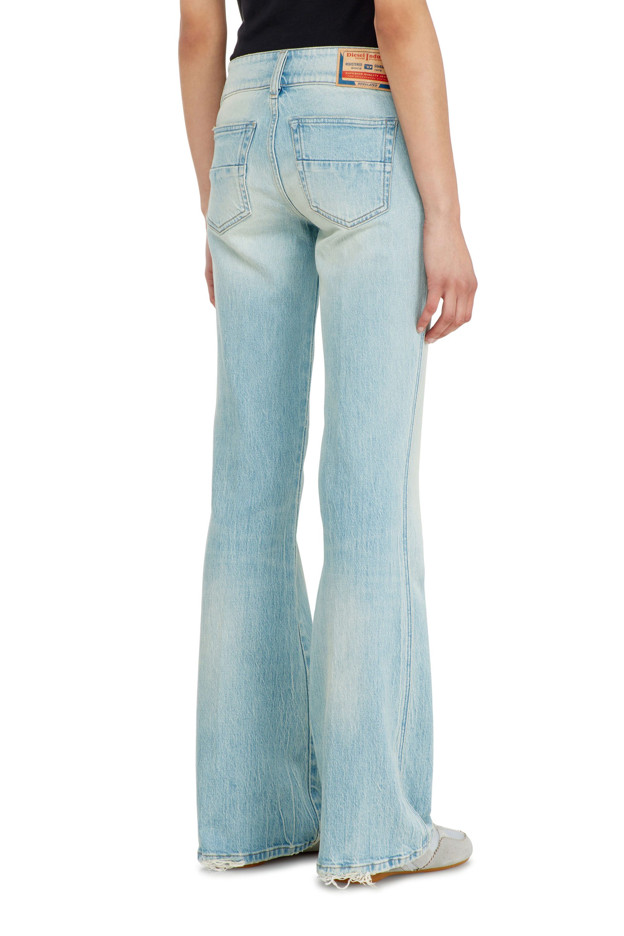 Diesel - Woman's Bootcut Jeans D-Hush 0KBBX, Light Blue - 5
