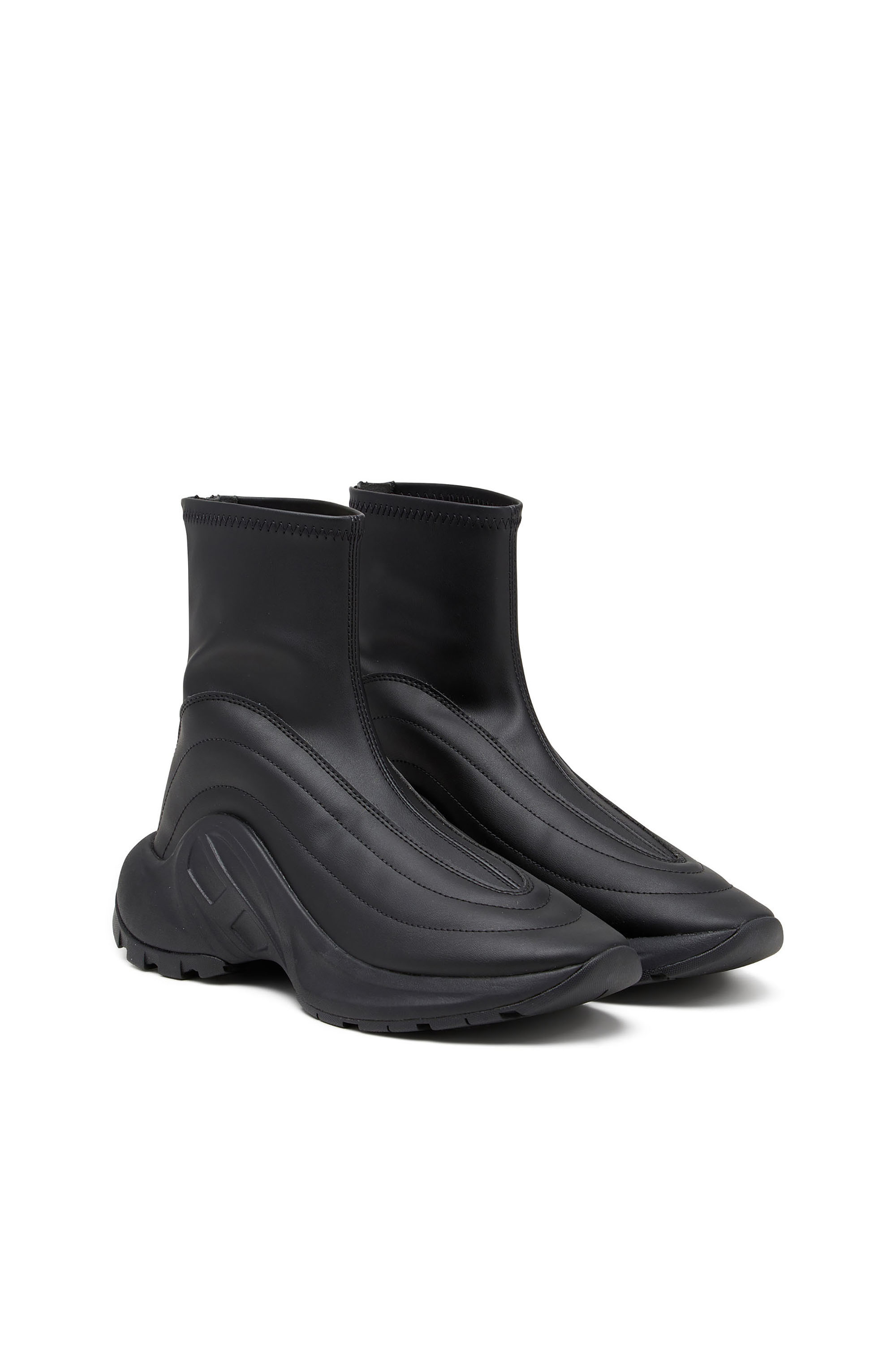 Diesel - S-D-RUNNER BOOTIE X, Unisex's S-D-Runner - Sneakers in Black - 2