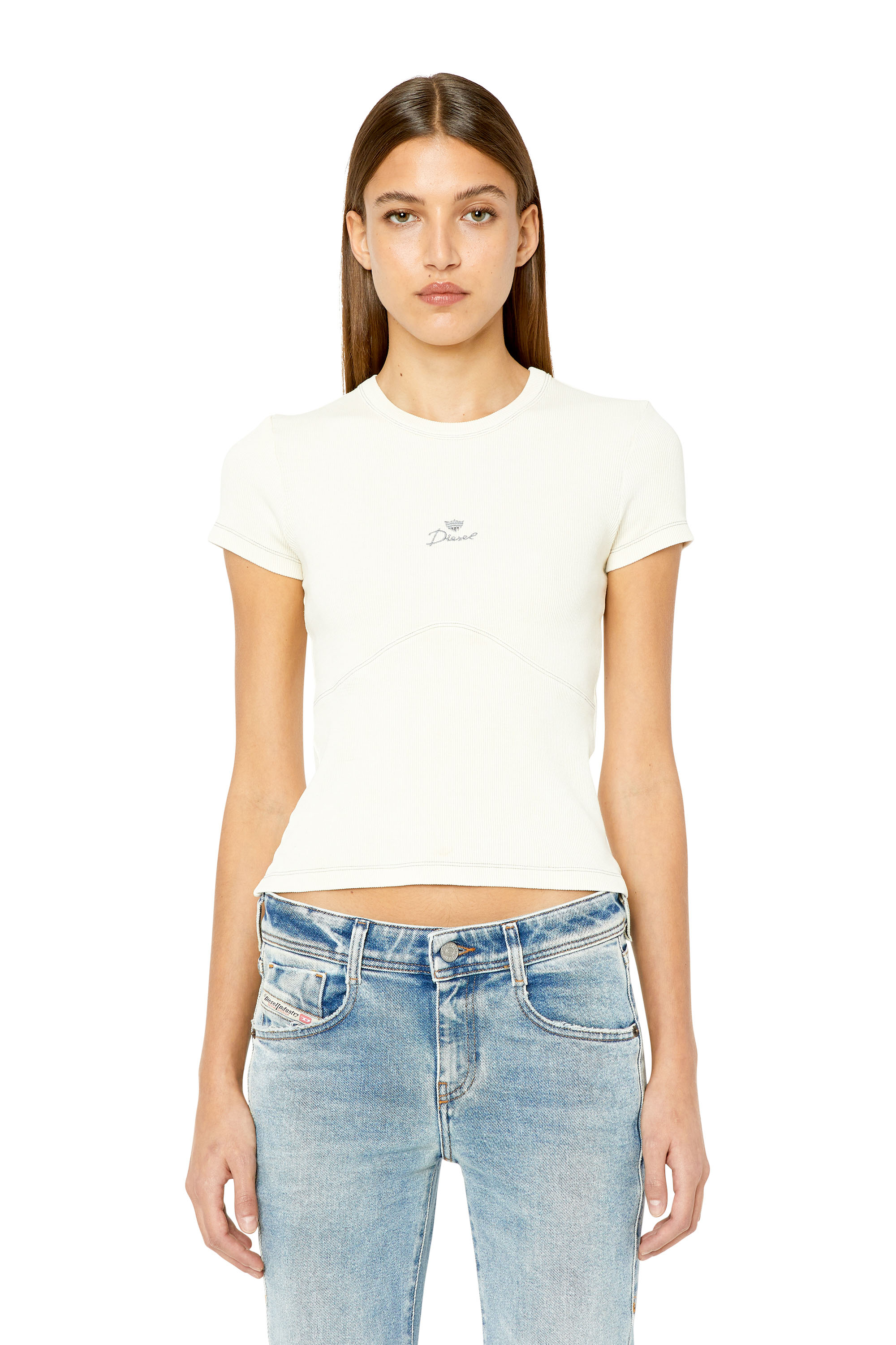 Diesel - T-SKINZIELLE, White - Image 1