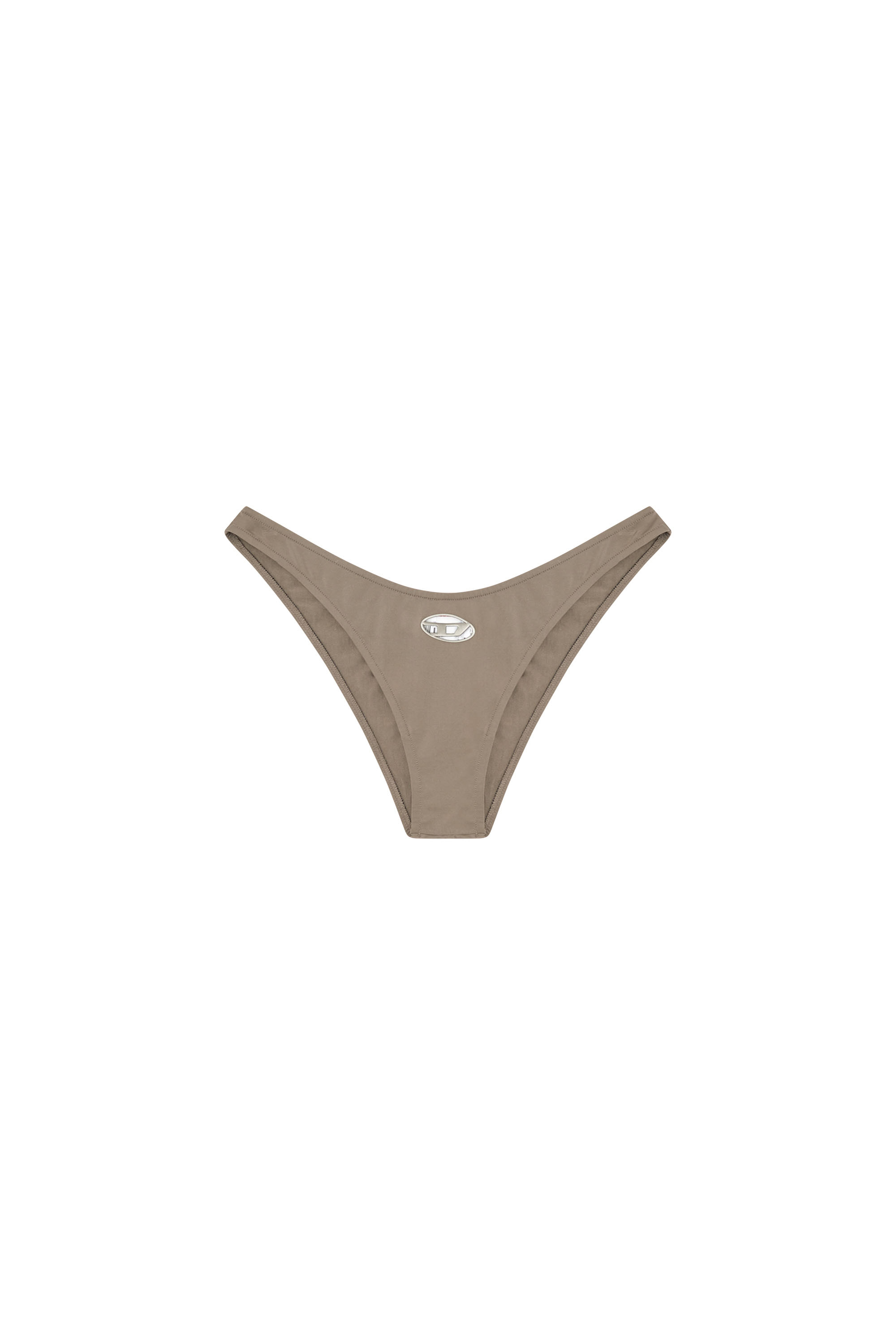 Diesel - PUNCHY-UTLT, Woman's Microfibre briefs with cut-out logo in Brown - 4